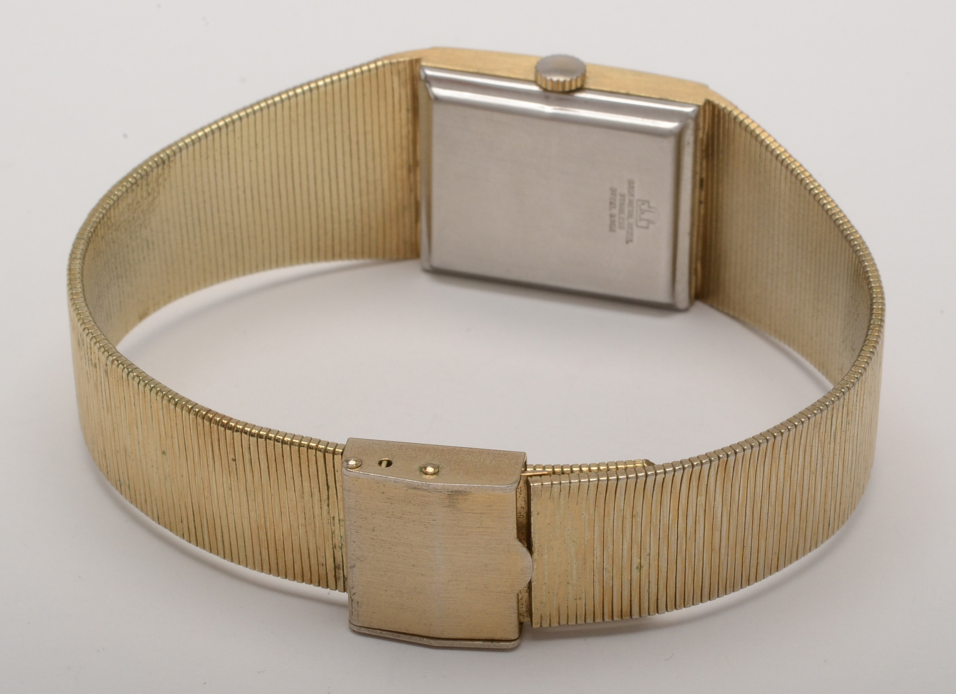 Jules Jurgensen Gold Tone Stem Wind Watch