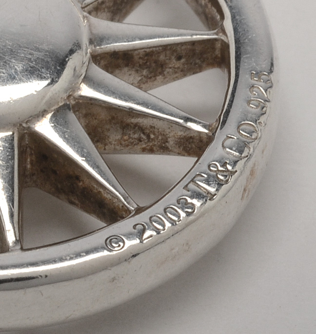 Tiffany & Co. Sterling Silver Sun Pendant Necklace