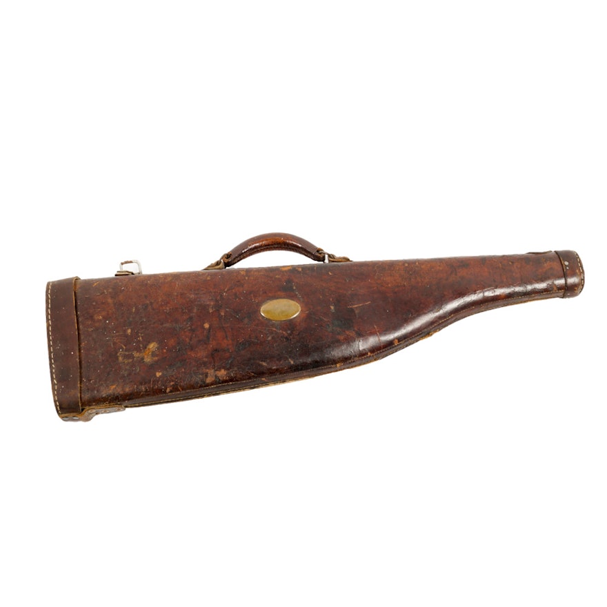 Vintage Leather Gun Scabbard