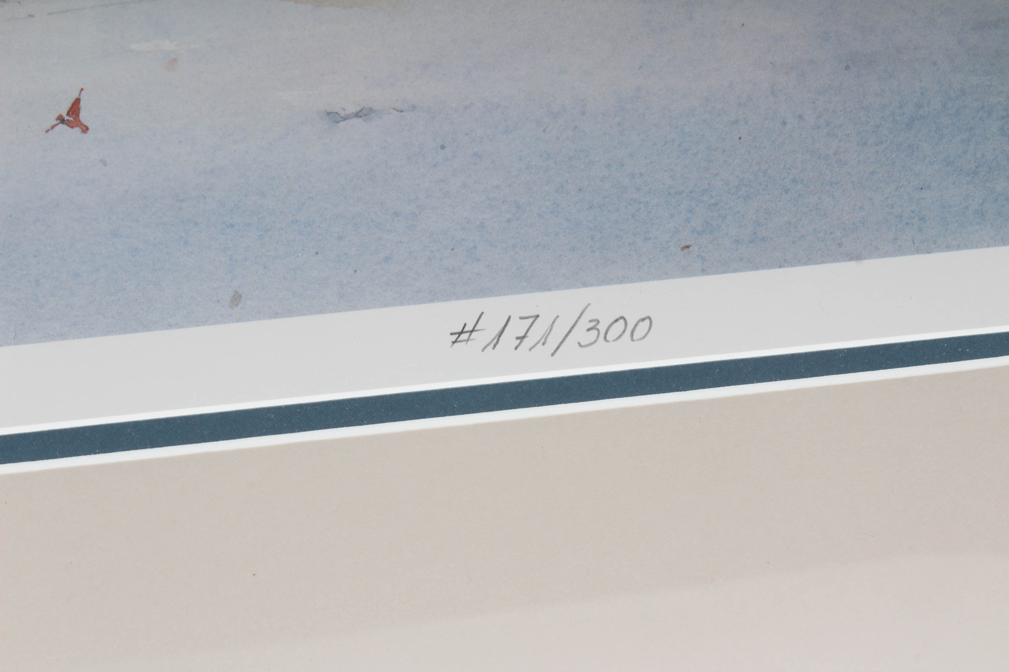 Hillary H. Sheeter Offset Lithograph "Hudson Winter"