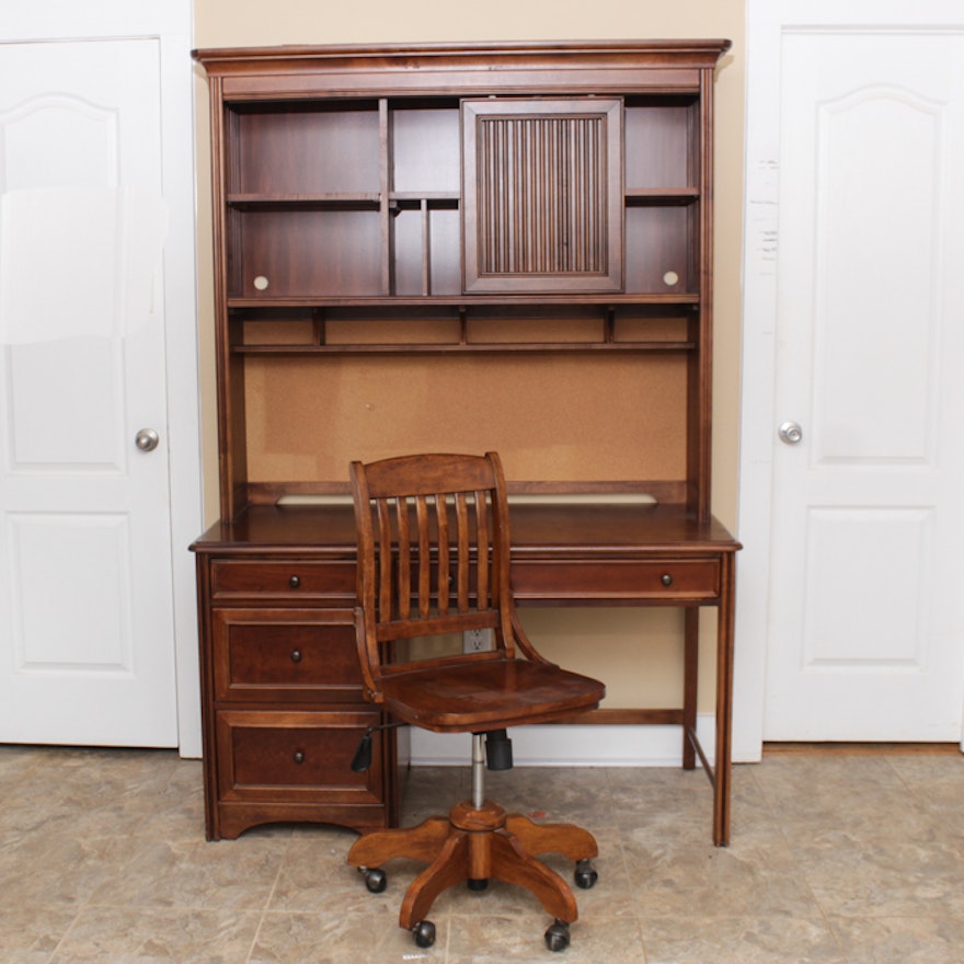 Student Desk with Bookcase and Chair by Young America