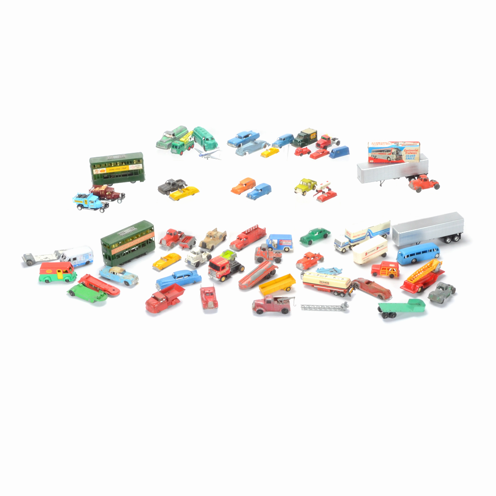 Group of Vintage Die-Cast Toy Vehicles