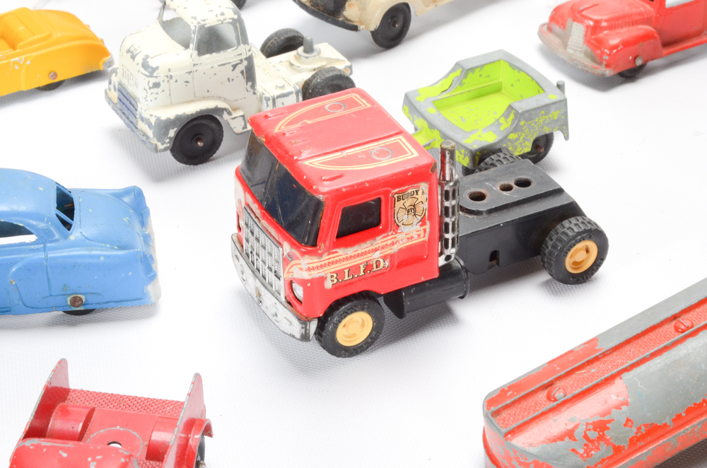 Group of Vintage Die-Cast Toy Vehicles