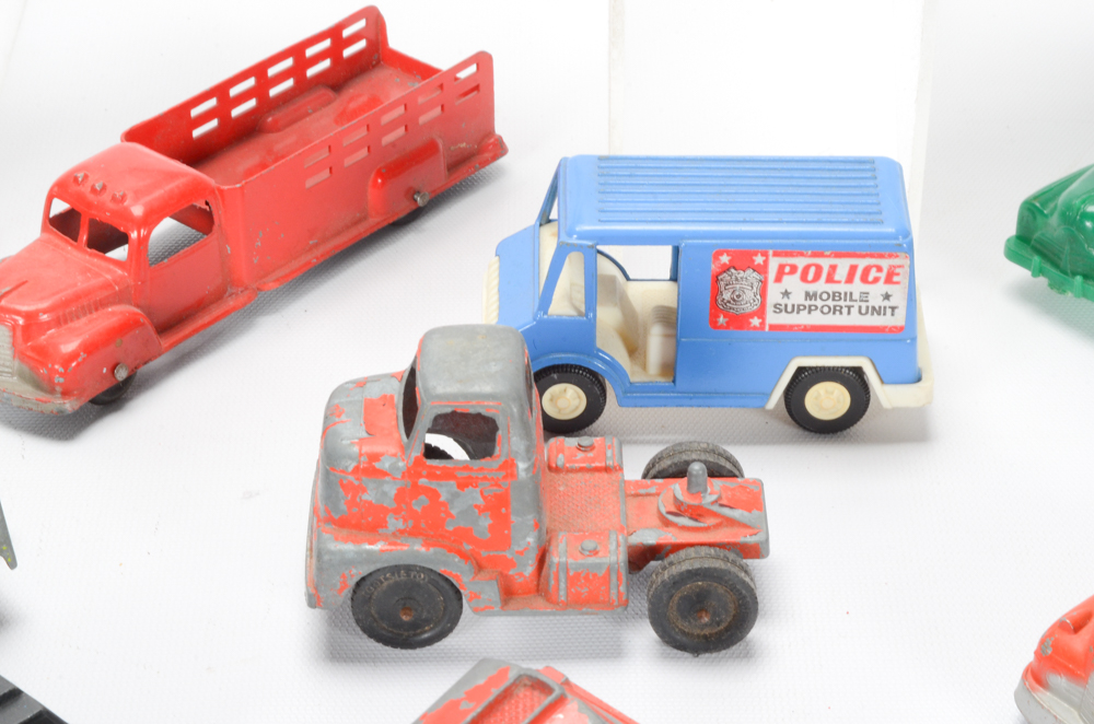 Group of Vintage Die-Cast Toy Vehicles