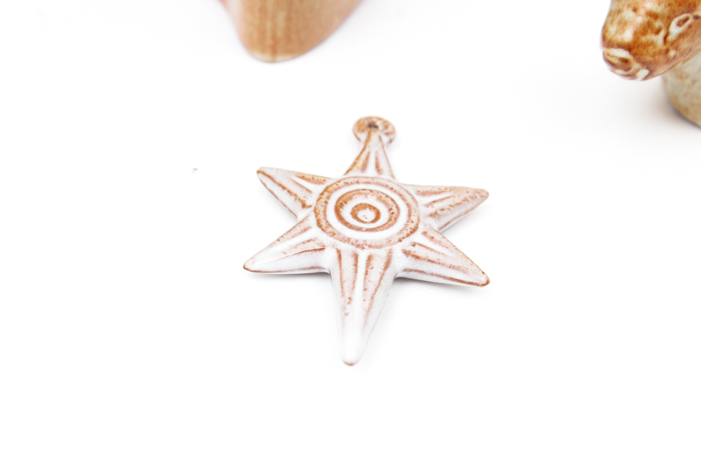 Vintage Nicodemus Pottery Nativity Set