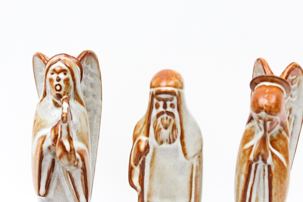 Vintage Nicodemus Pottery Nativity Set