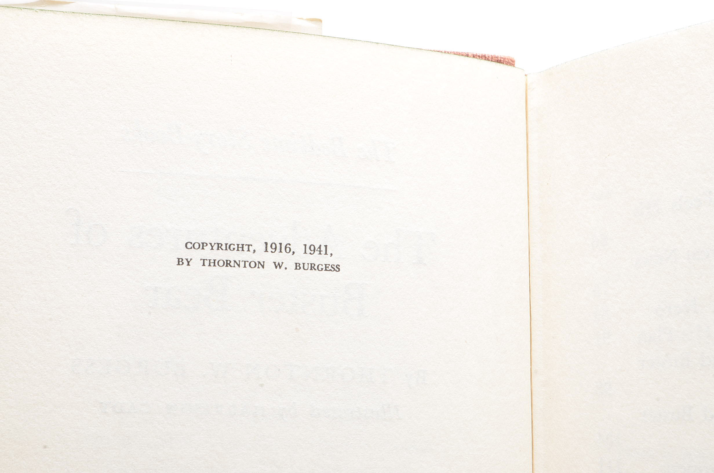 Vintage Thornton W. Burgess Children's Books