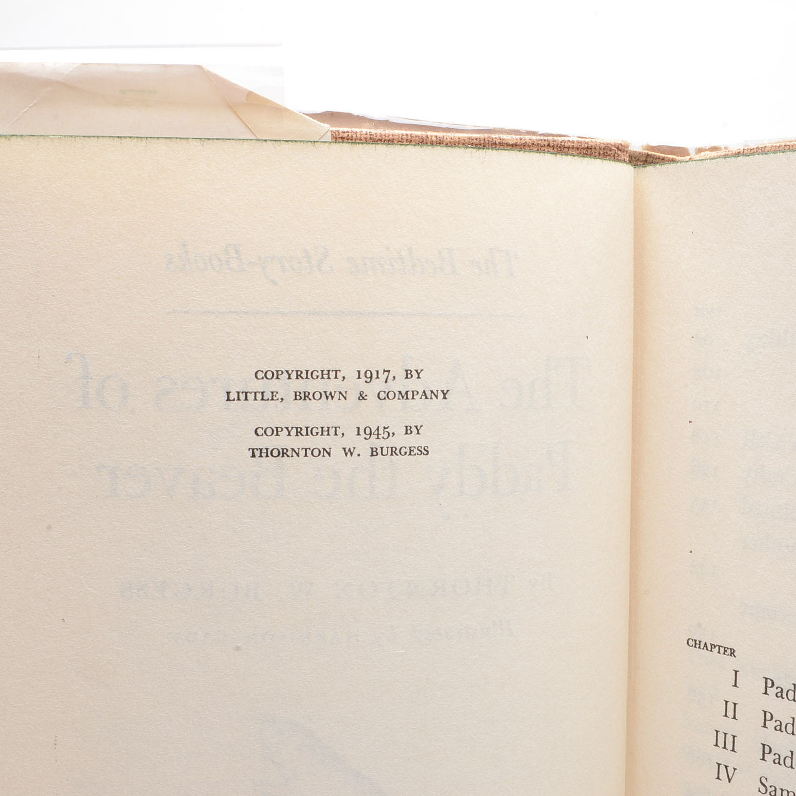 Vintage Thornton W. Burgess Children's Books