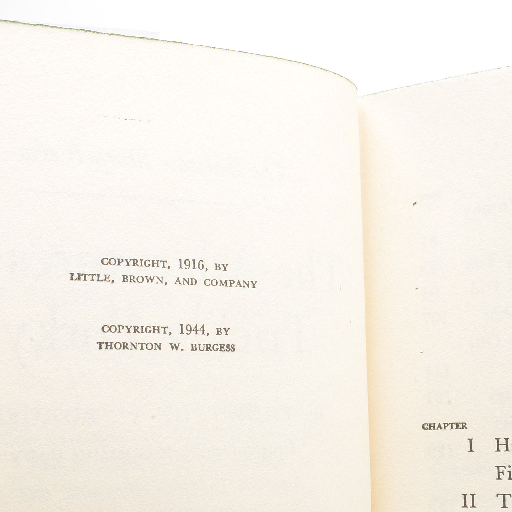 Vintage Thornton W. Burgess Children's Books