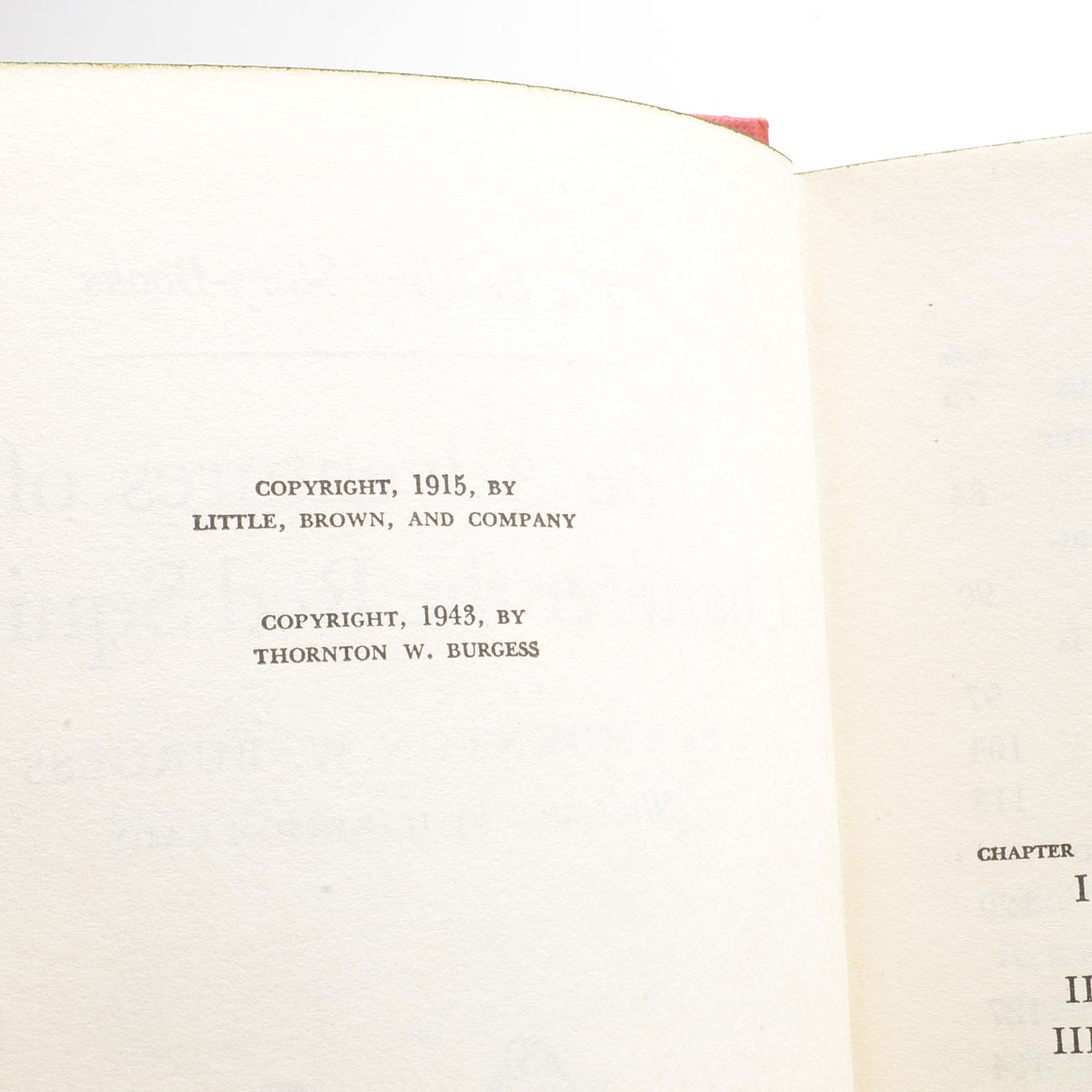 Vintage Thornton W. Burgess Children's Books