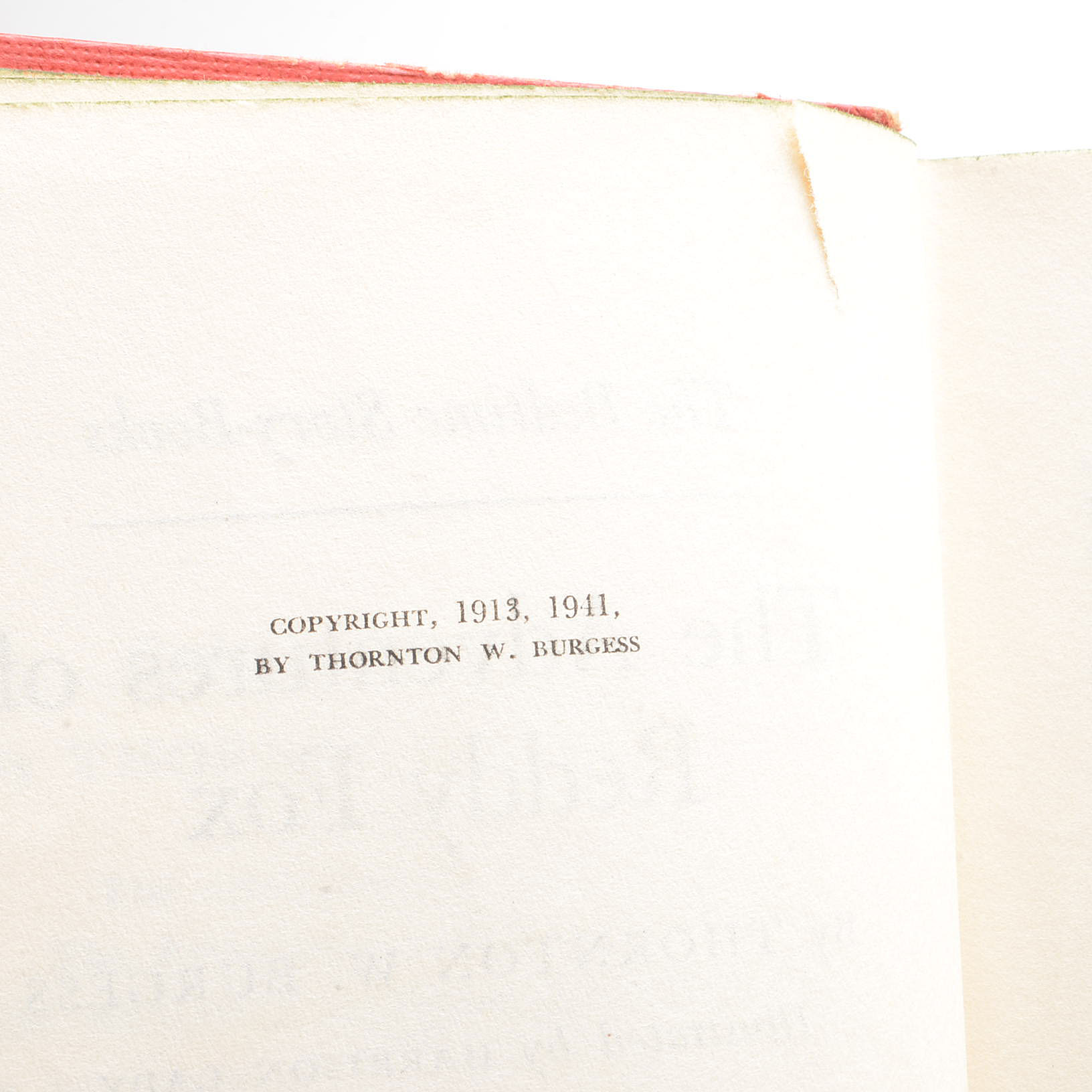 Vintage Thornton W. Burgess Children's Books