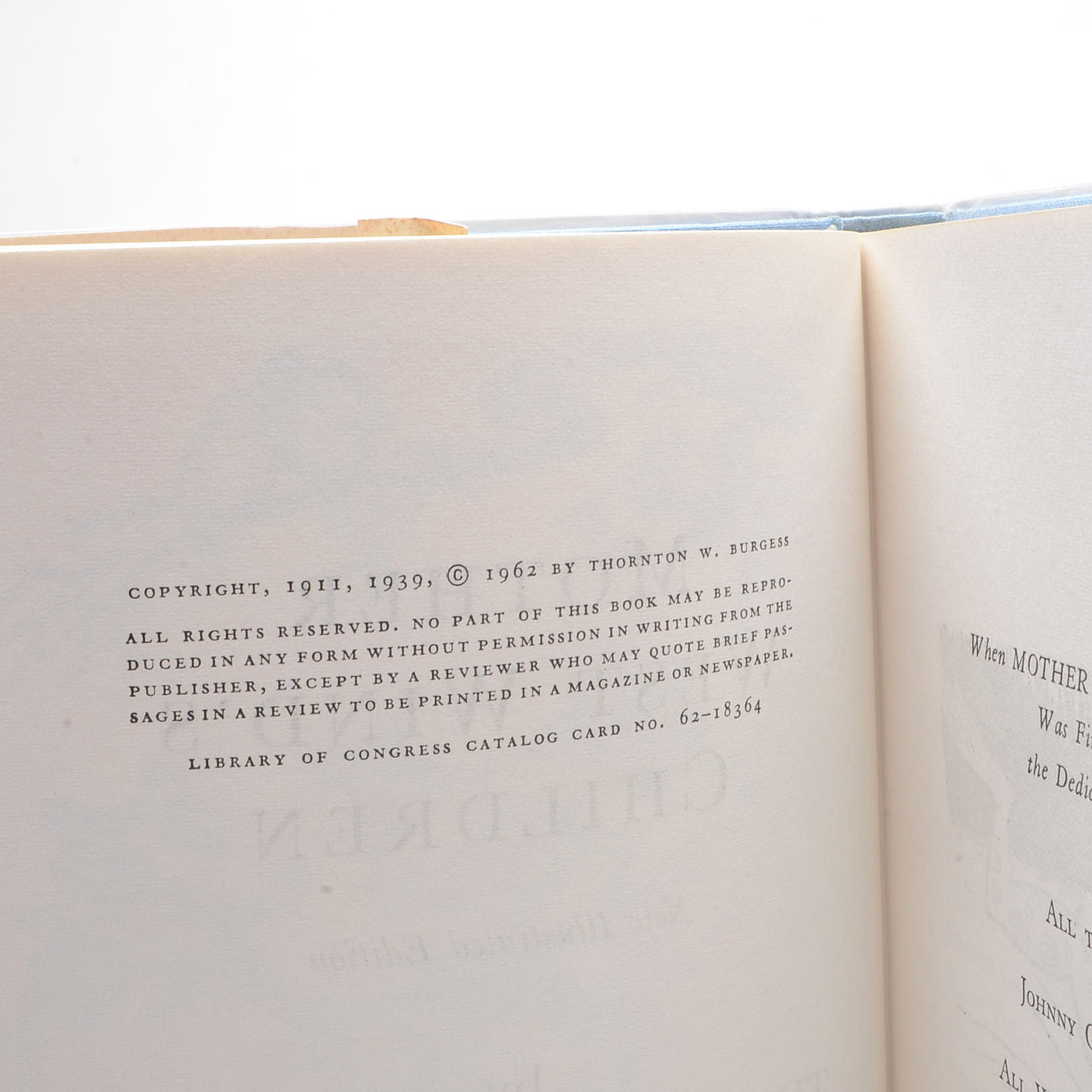 Vintage Thornton W. Burgess Children's Books