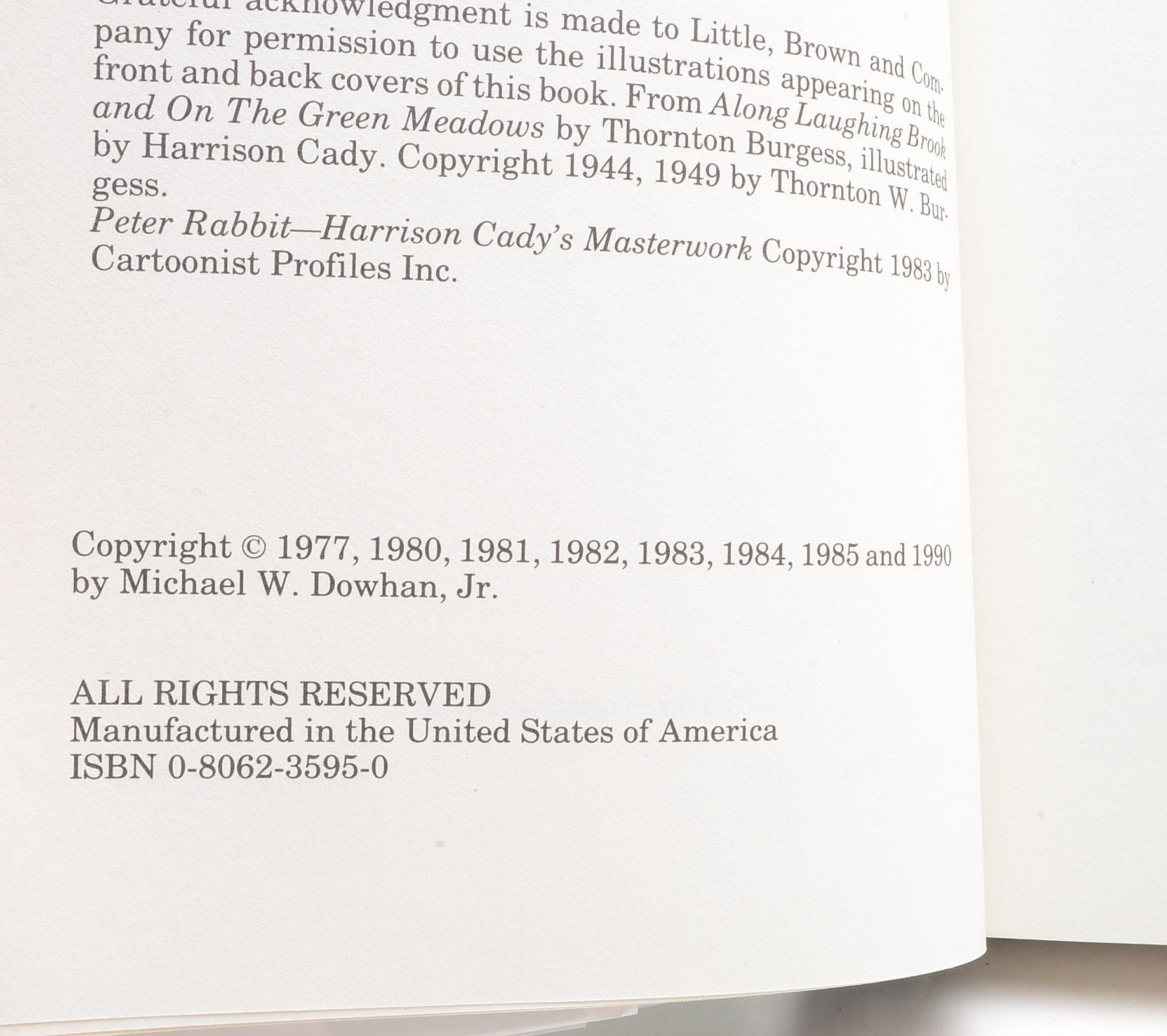 Vintage Thornton W. Burgess Children's Books