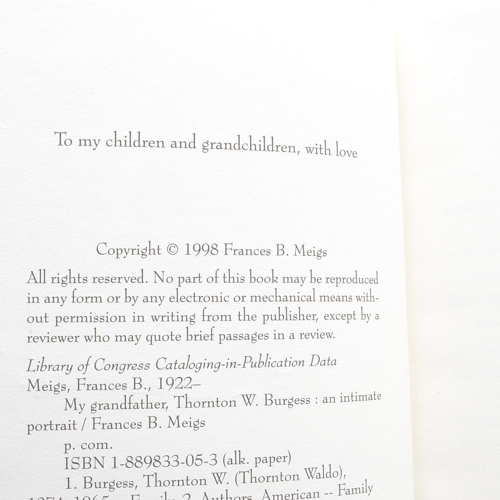 Vintage Thornton W. Burgess Children's Books