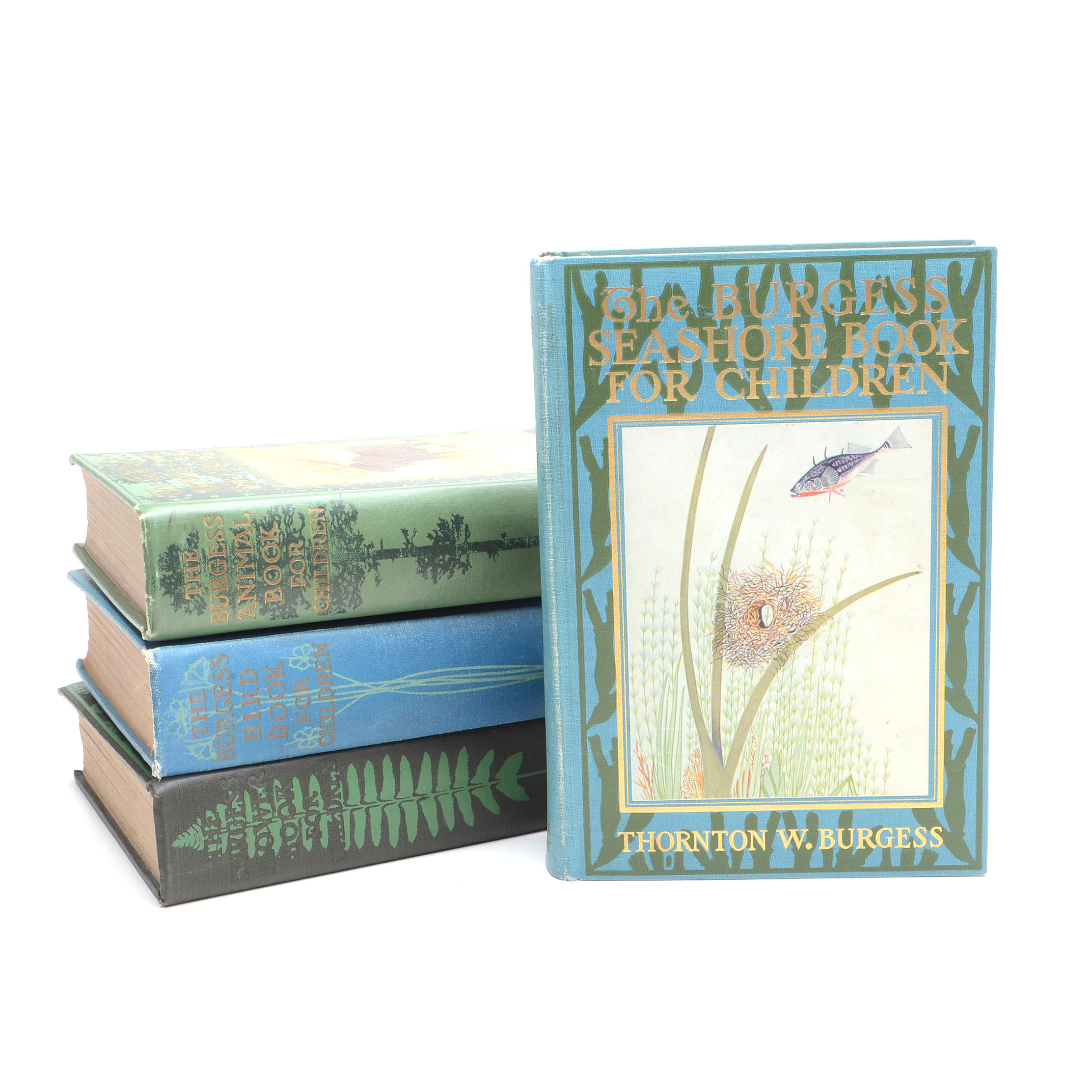Signed 1920's Thornton W. Burgess Nature Books for Children