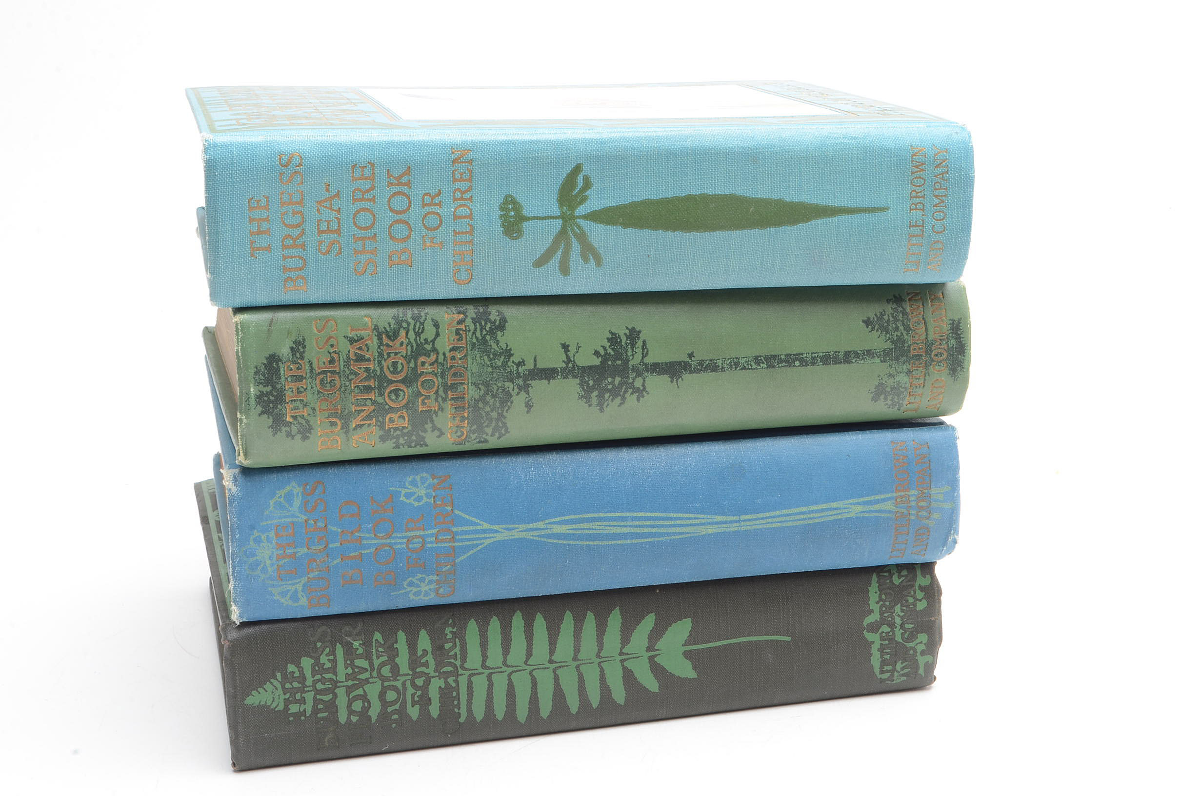 Signed 1920's Thornton W. Burgess Nature Books for Children