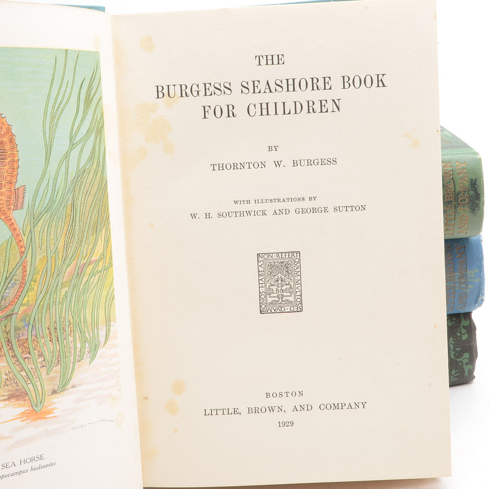 Signed 1920's Thornton W. Burgess Nature Books for Children