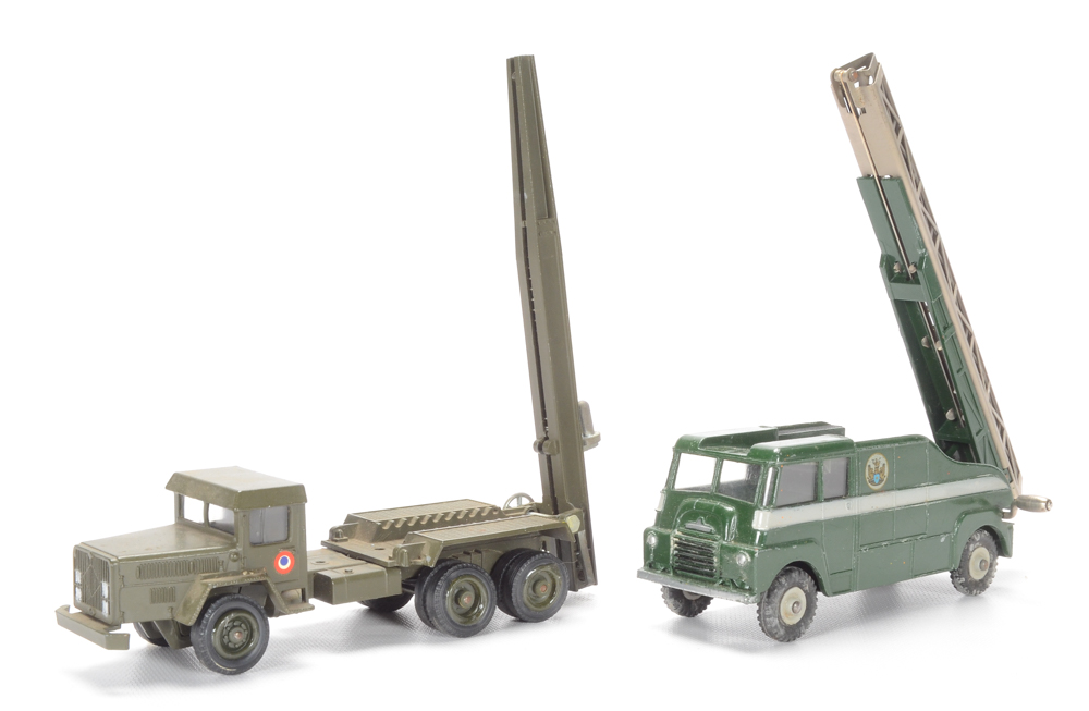 1950's Military Toys including Dinky, Tootsie Toys, and Auburn Rubber Co.