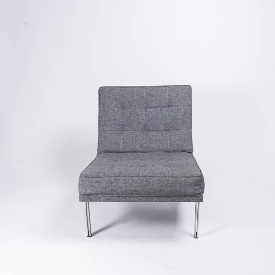 Vintage Modernica Gray Upholstered Lounge Chair