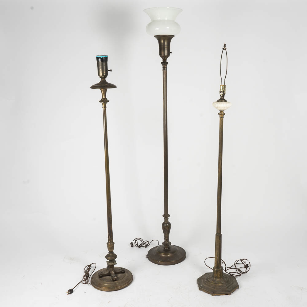 Vintage Brass Floor Lamps