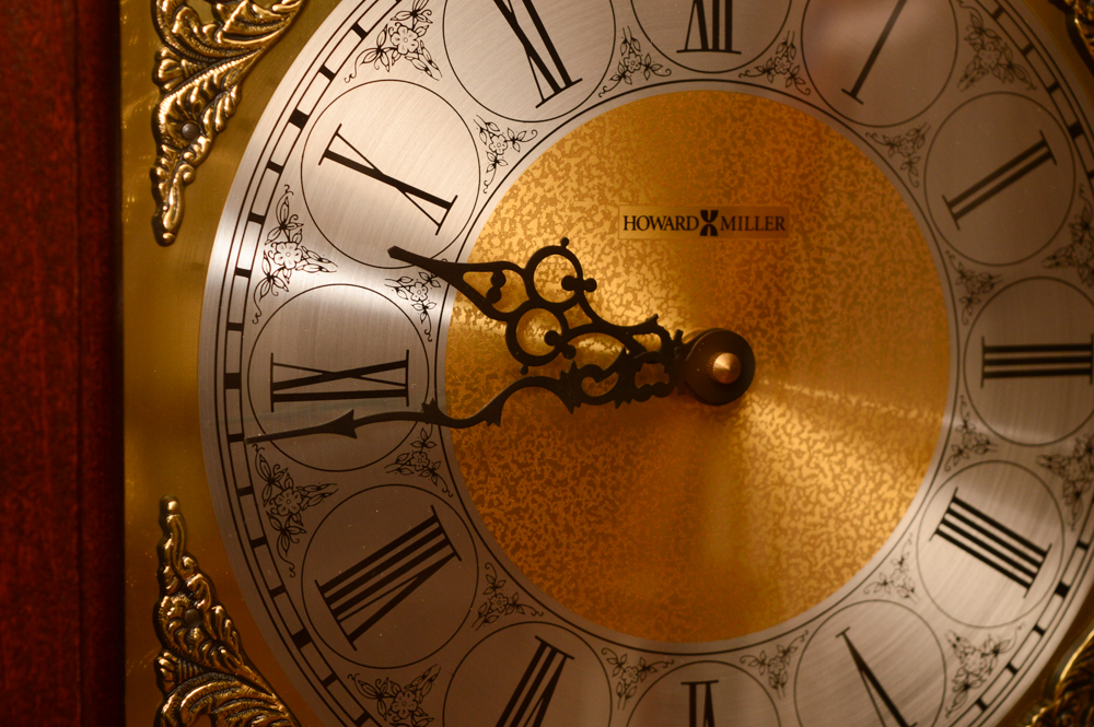 Howard Miller "Cherish" Curio Grandfather Clock
