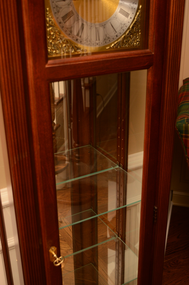 Howard Miller "Cherish" Curio Grandfather Clock