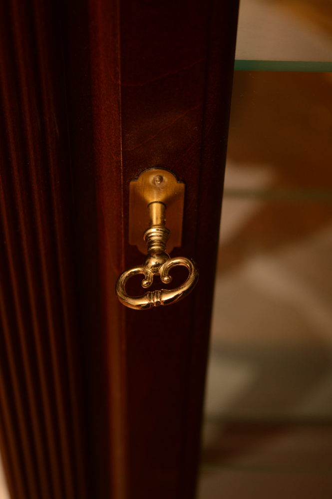 Howard Miller "Cherish" Curio Grandfather Clock