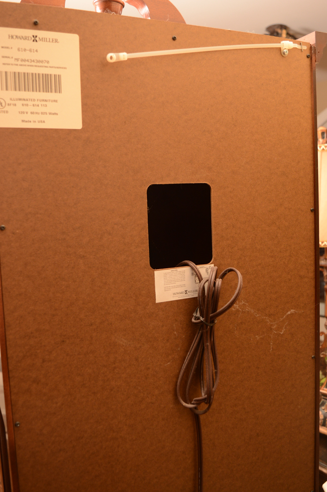 Howard Miller "Cherish" Curio Grandfather Clock