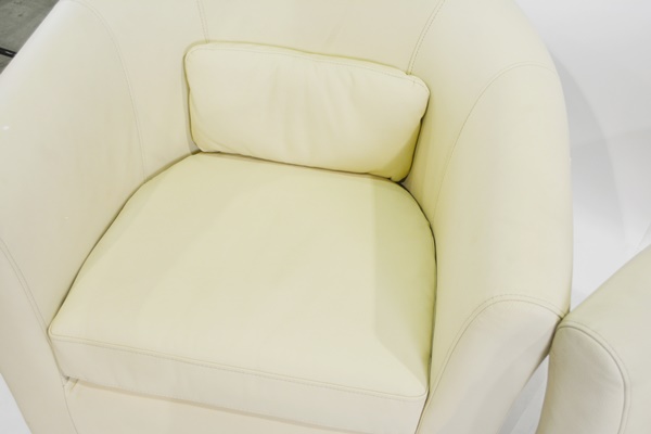 Ikea Tullsta Leather Barrel Chairs