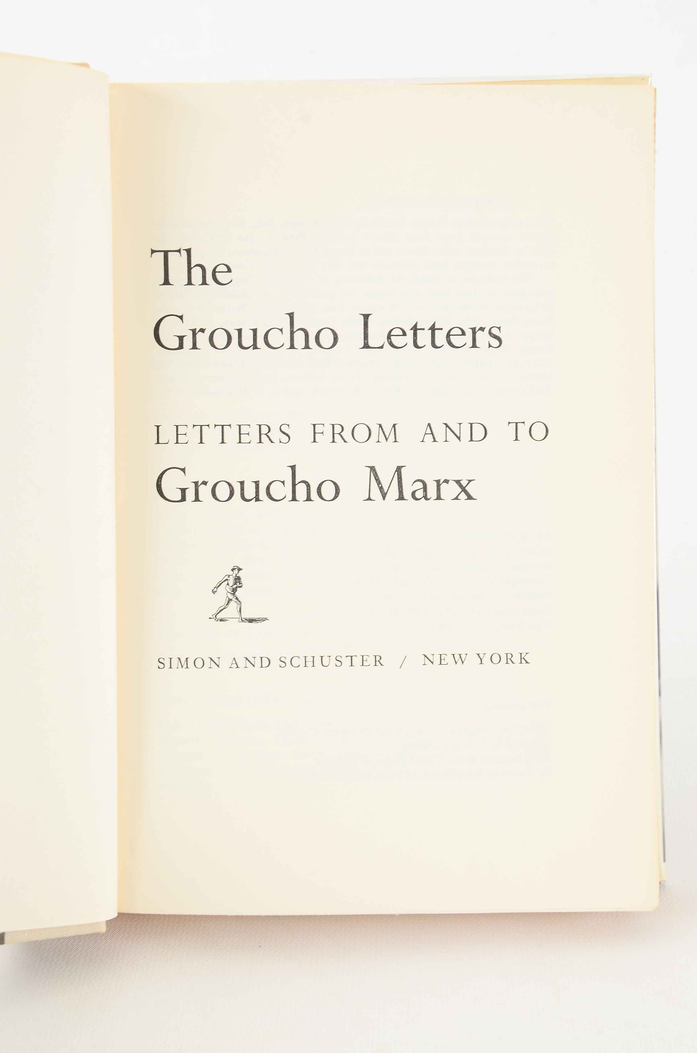 Signed Vintage Groucho Marx Books