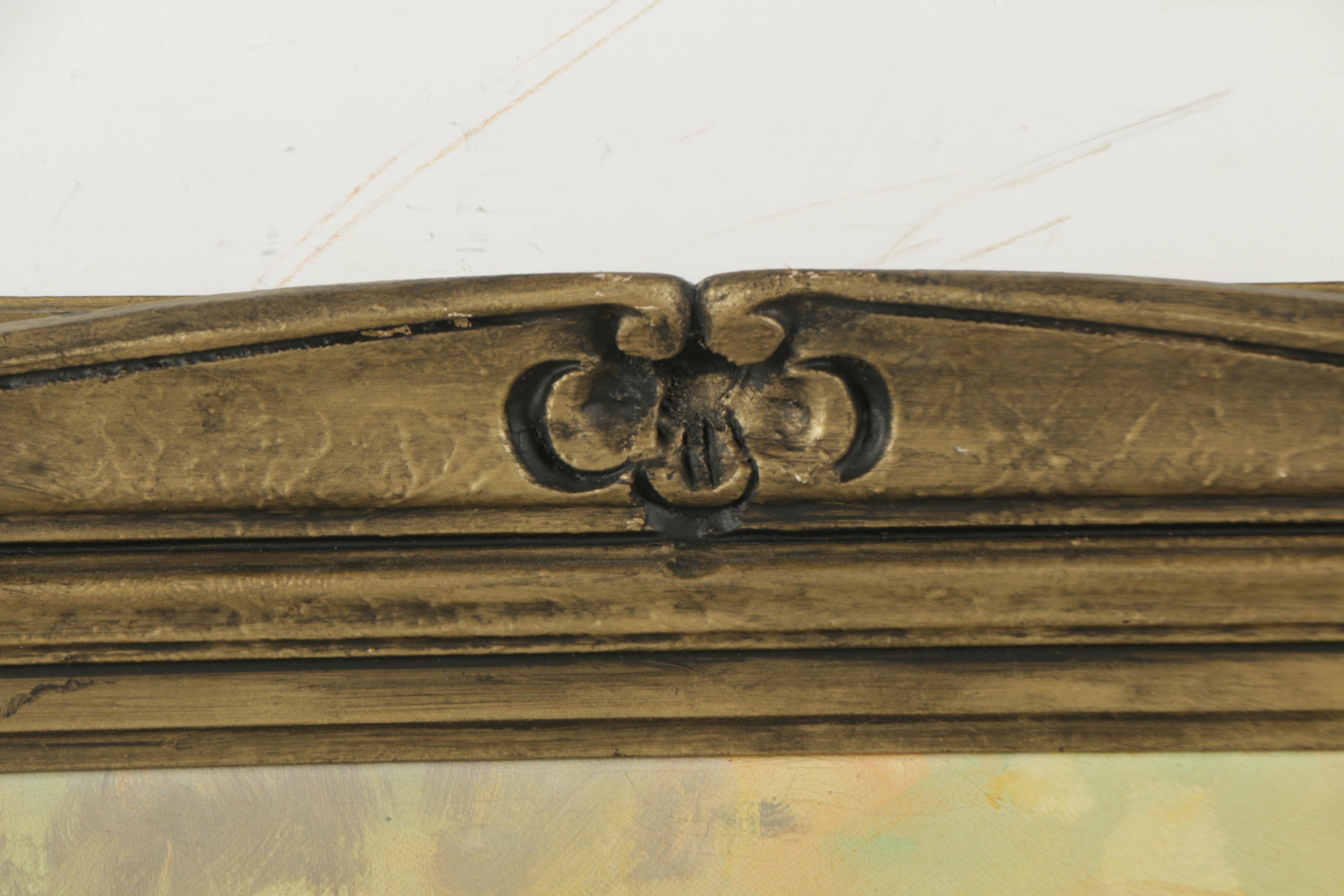 Henri Renard Oil Painting on Canvas of Paris Street Scene