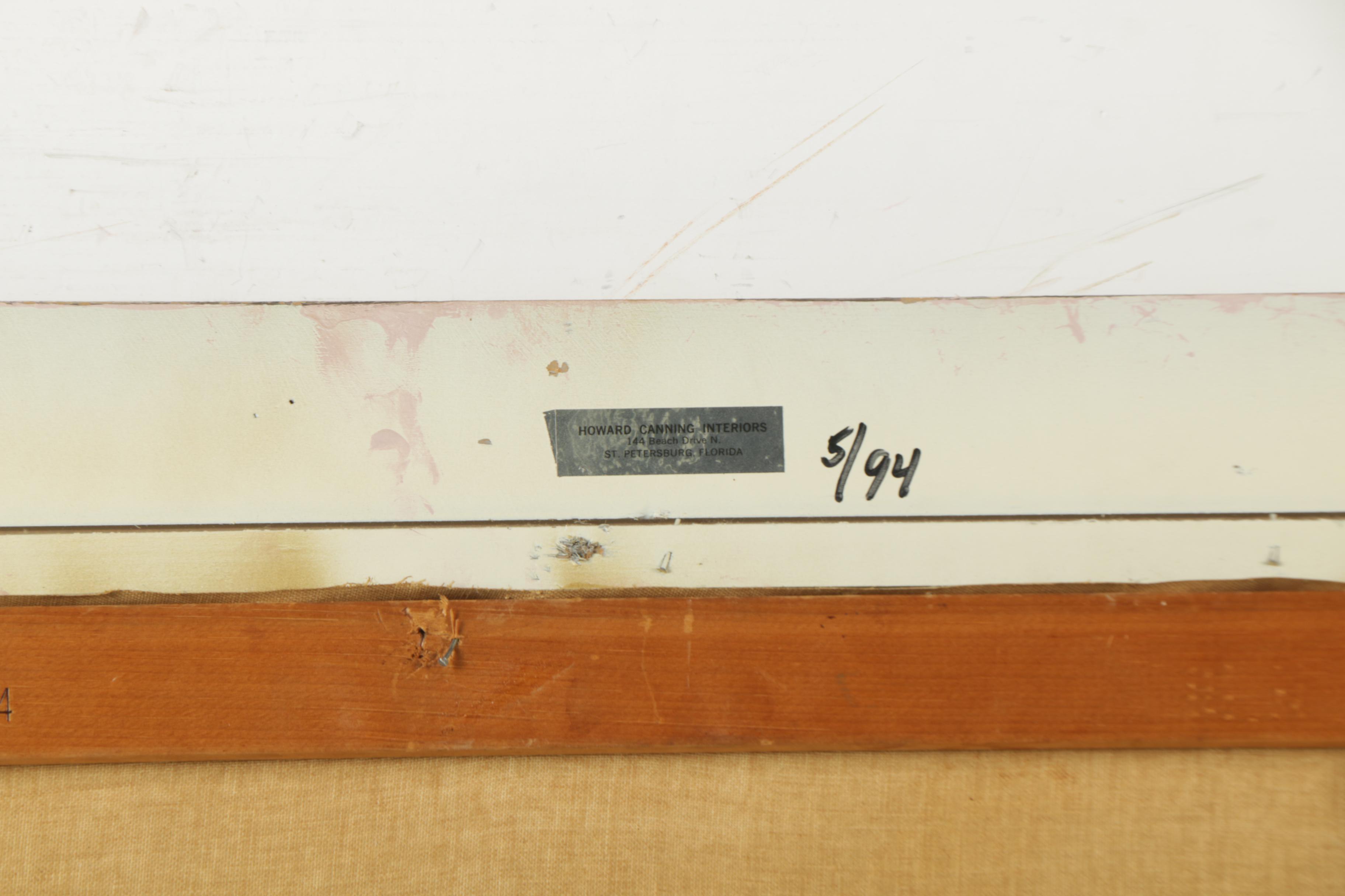 Henri Renard Oil Painting on Canvas of Paris Street Scene