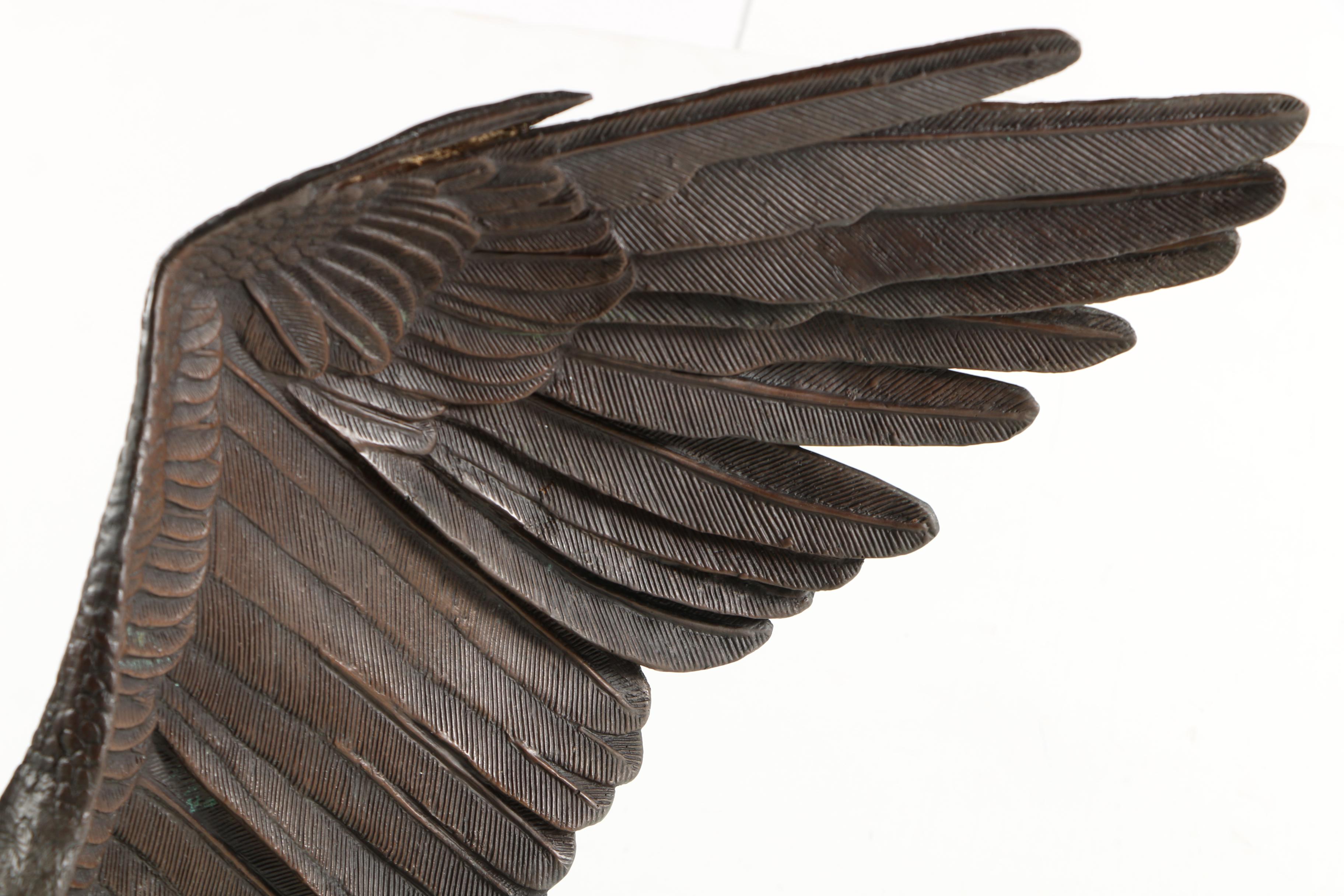 Recast Bronze Sculpture After Jules Moigniez Eagle