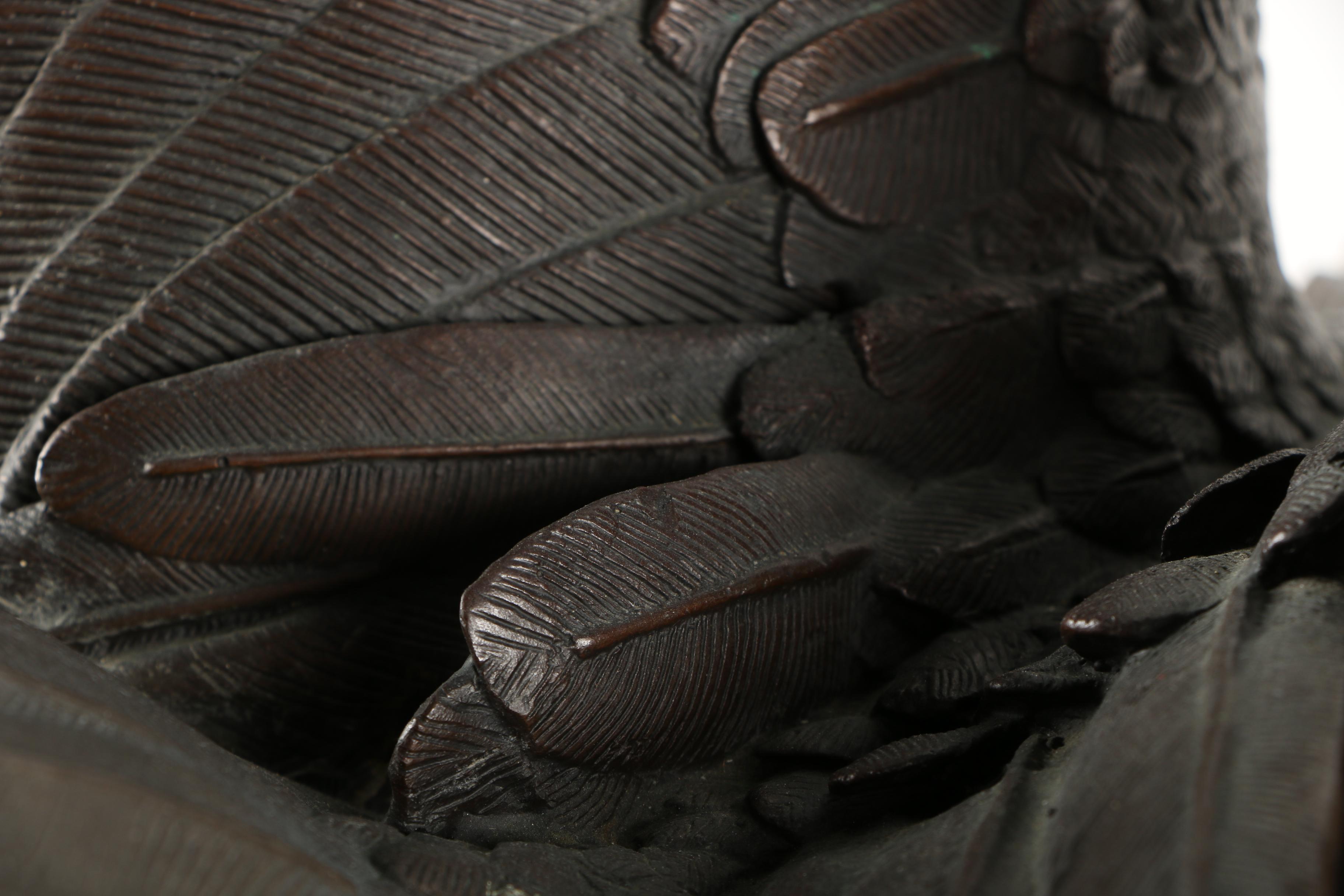 Recast Bronze Sculpture After Jules Moigniez Eagle