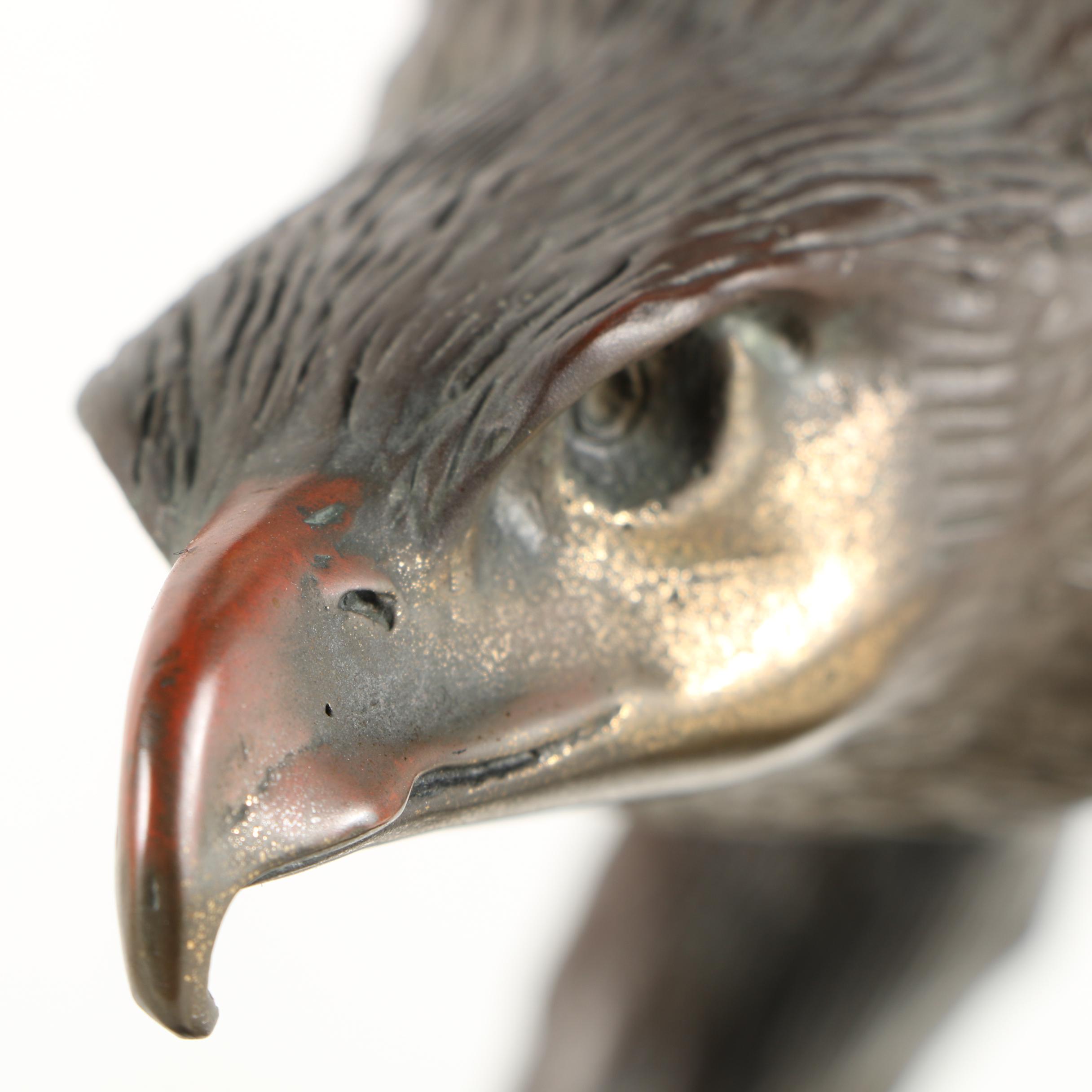 Recast Bronze Sculpture After Jules Moigniez Eagle