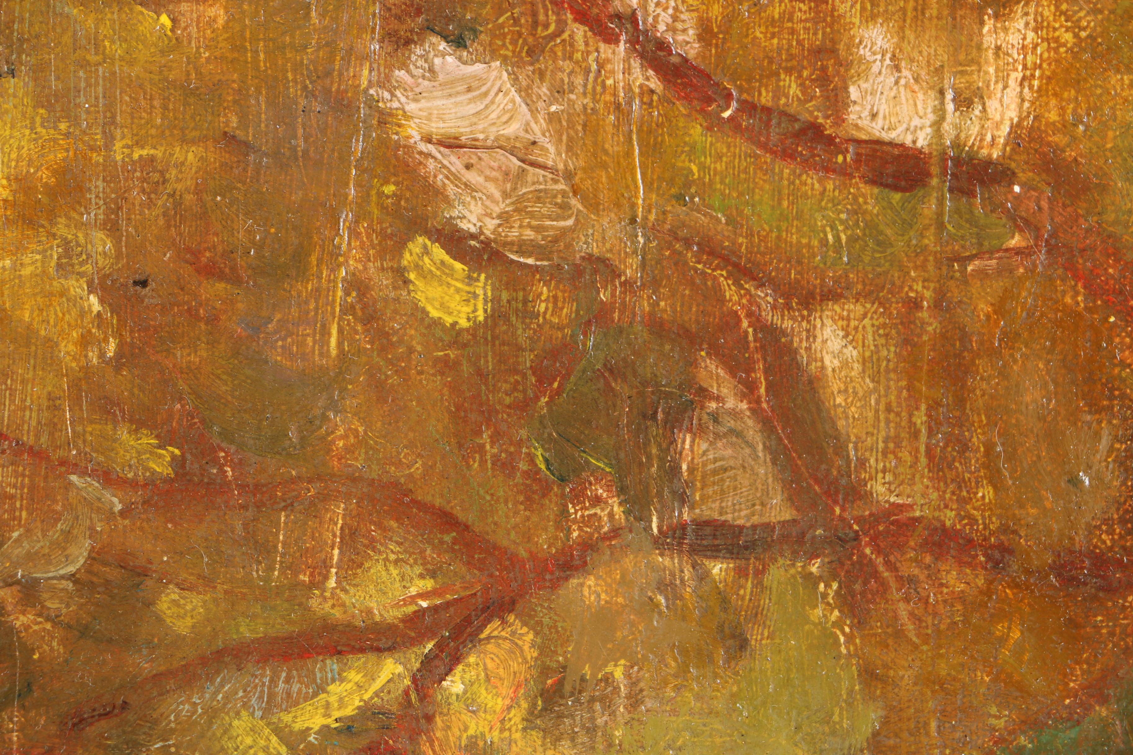 Edgar Nye Oil Painting of a Grove of Trees