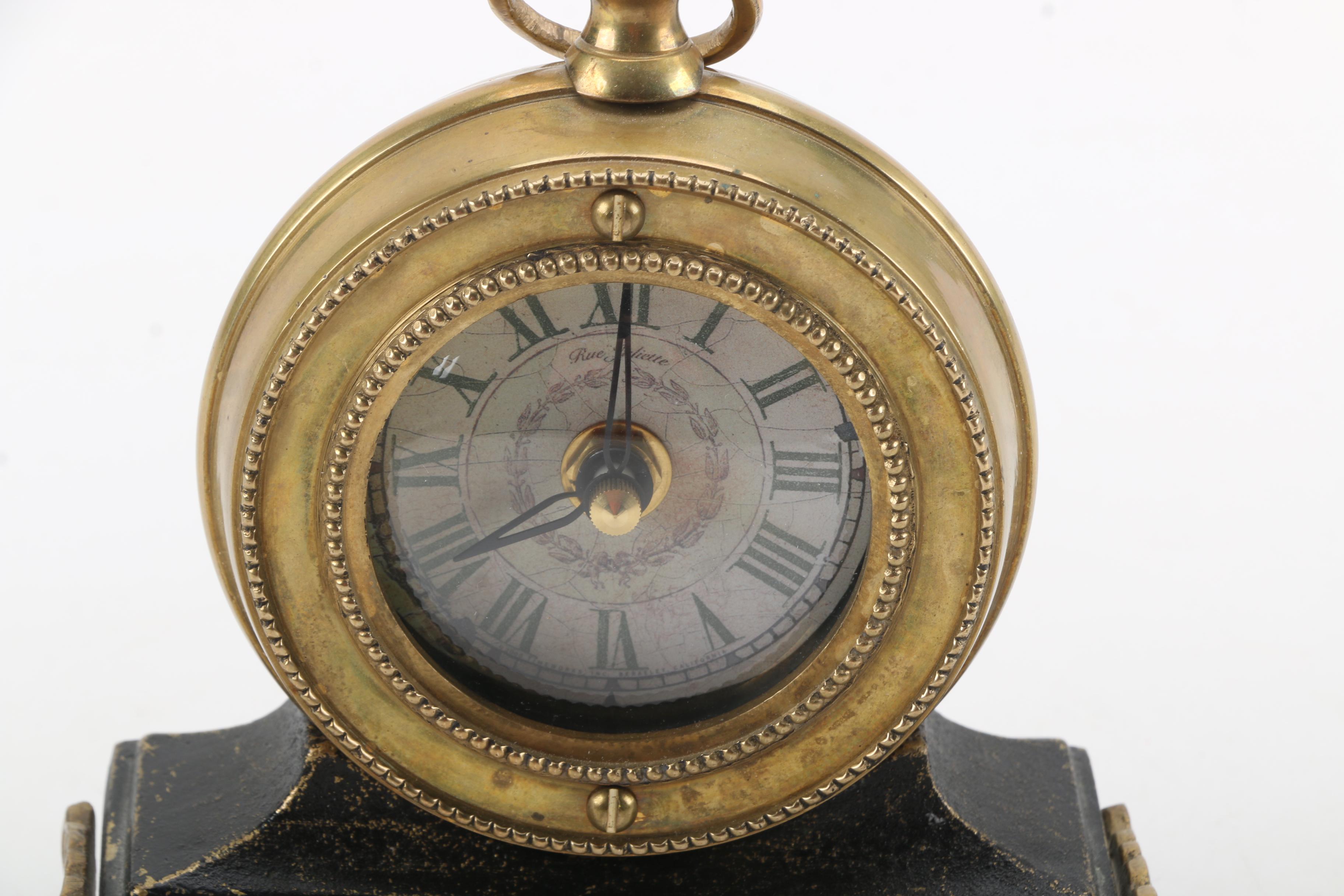 Rue Juliette Pocket Watch Style Desk Clock