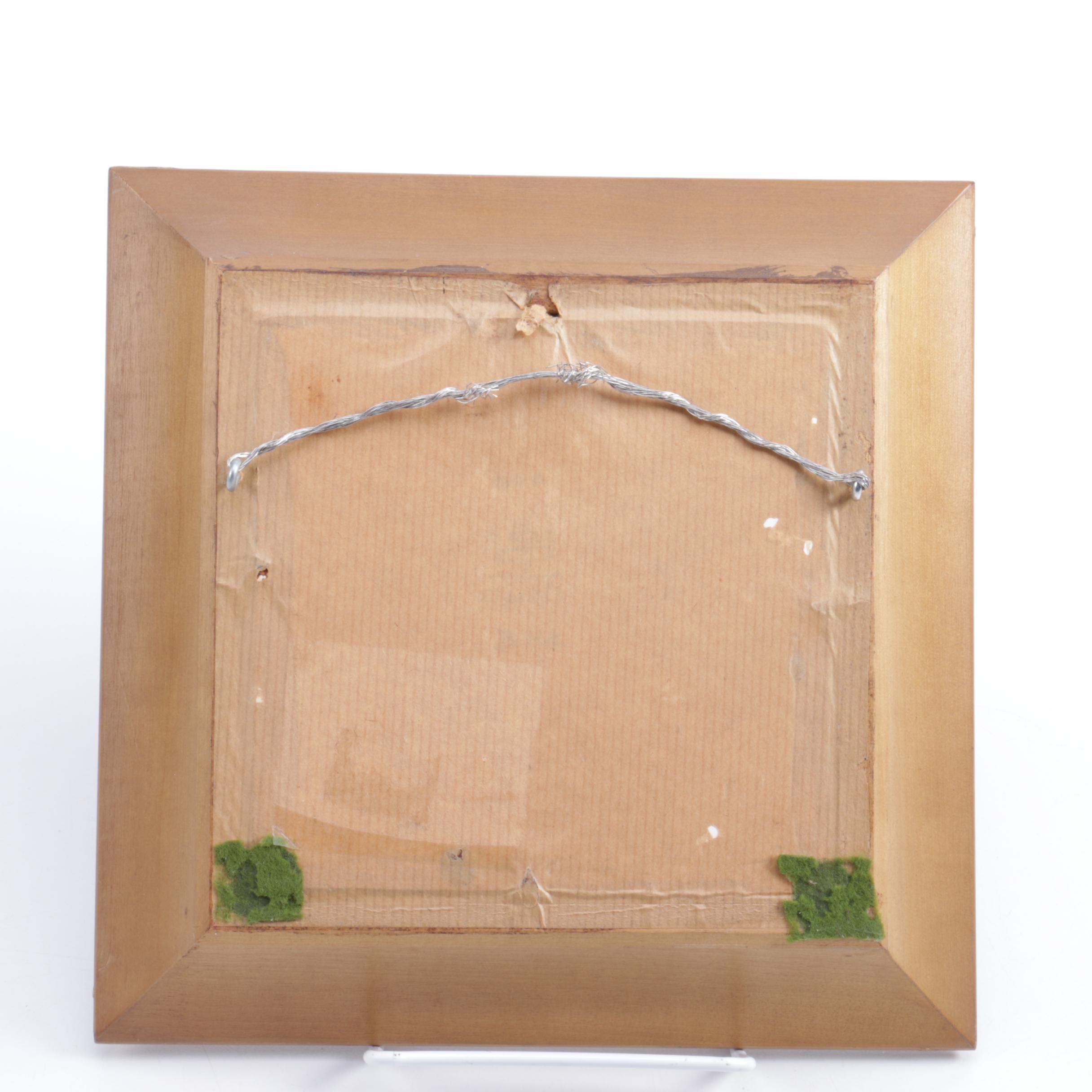 Delft Pottery Vase and Picture Frames