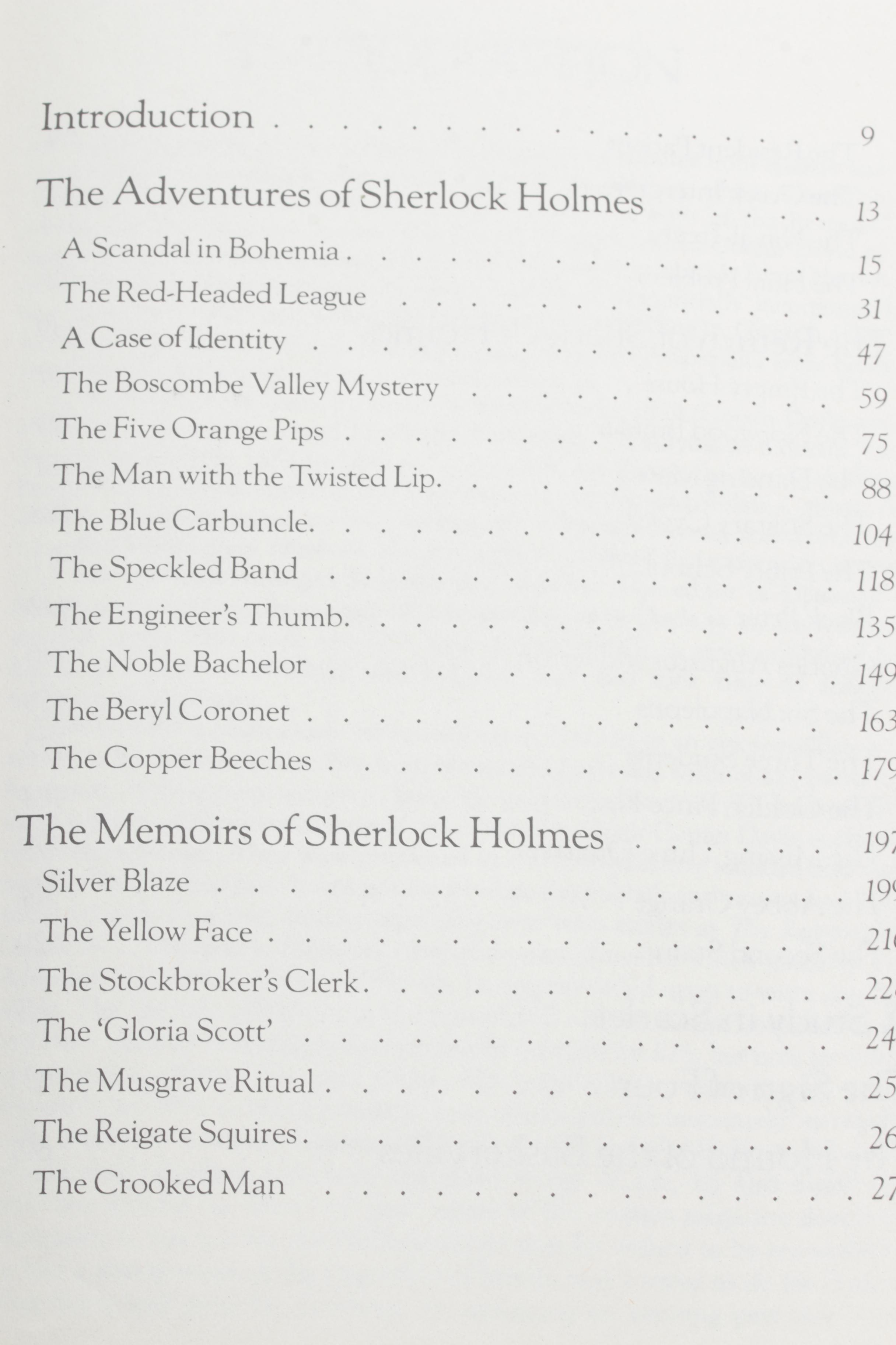 1981 "The Celebrated Cases of Sherlock Holmes" Anthology