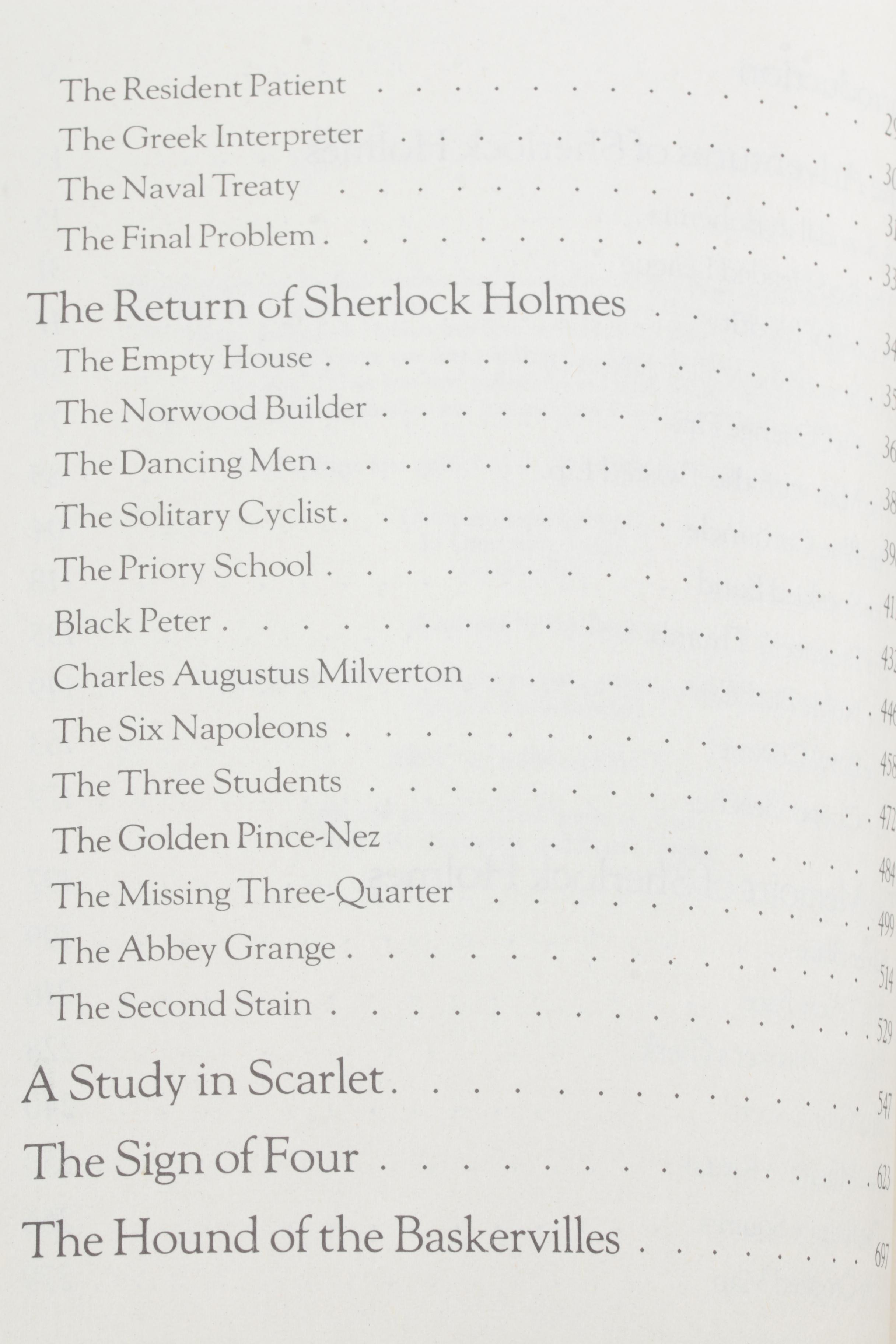 1981 "The Celebrated Cases of Sherlock Holmes" Anthology