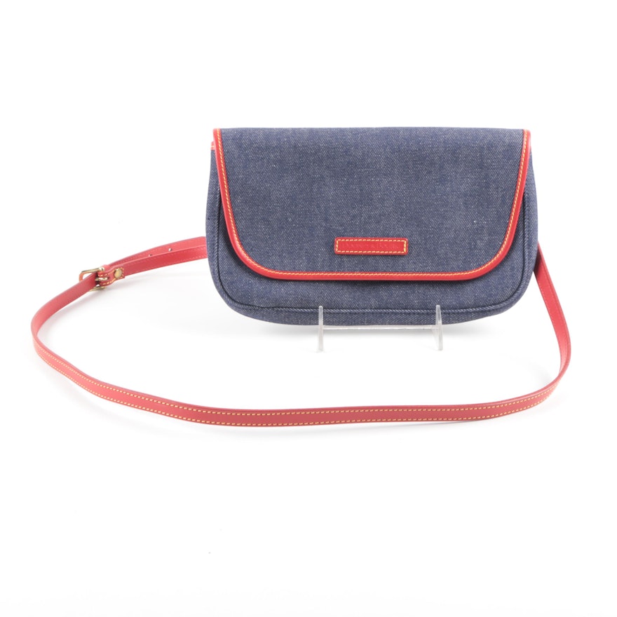 Dooney & Bourke Denim and Leather Handbag