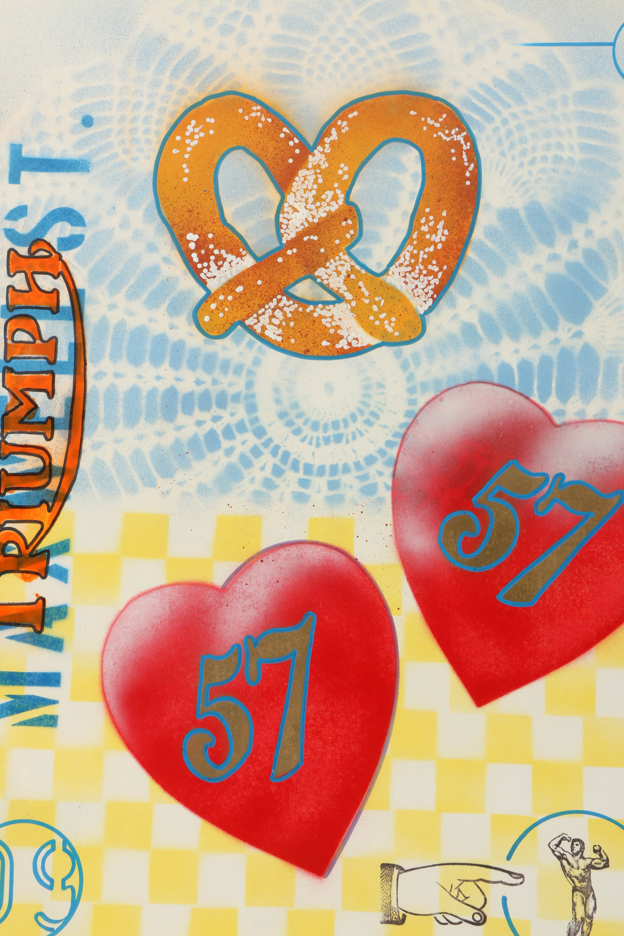 Richard Christensen Mixed Media Paintings on Paper