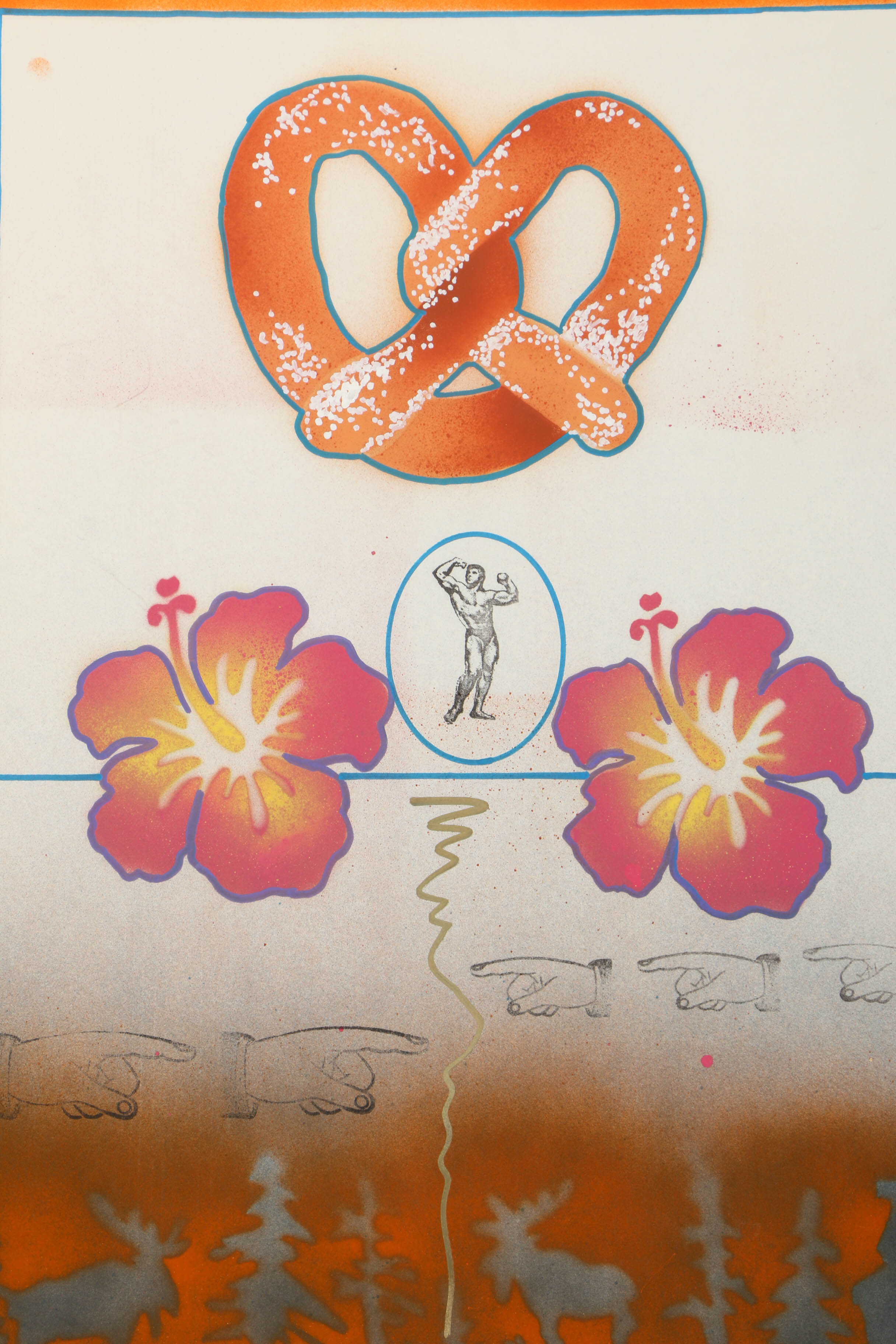 Richard Christensen Mixed Media Paintings on Paper