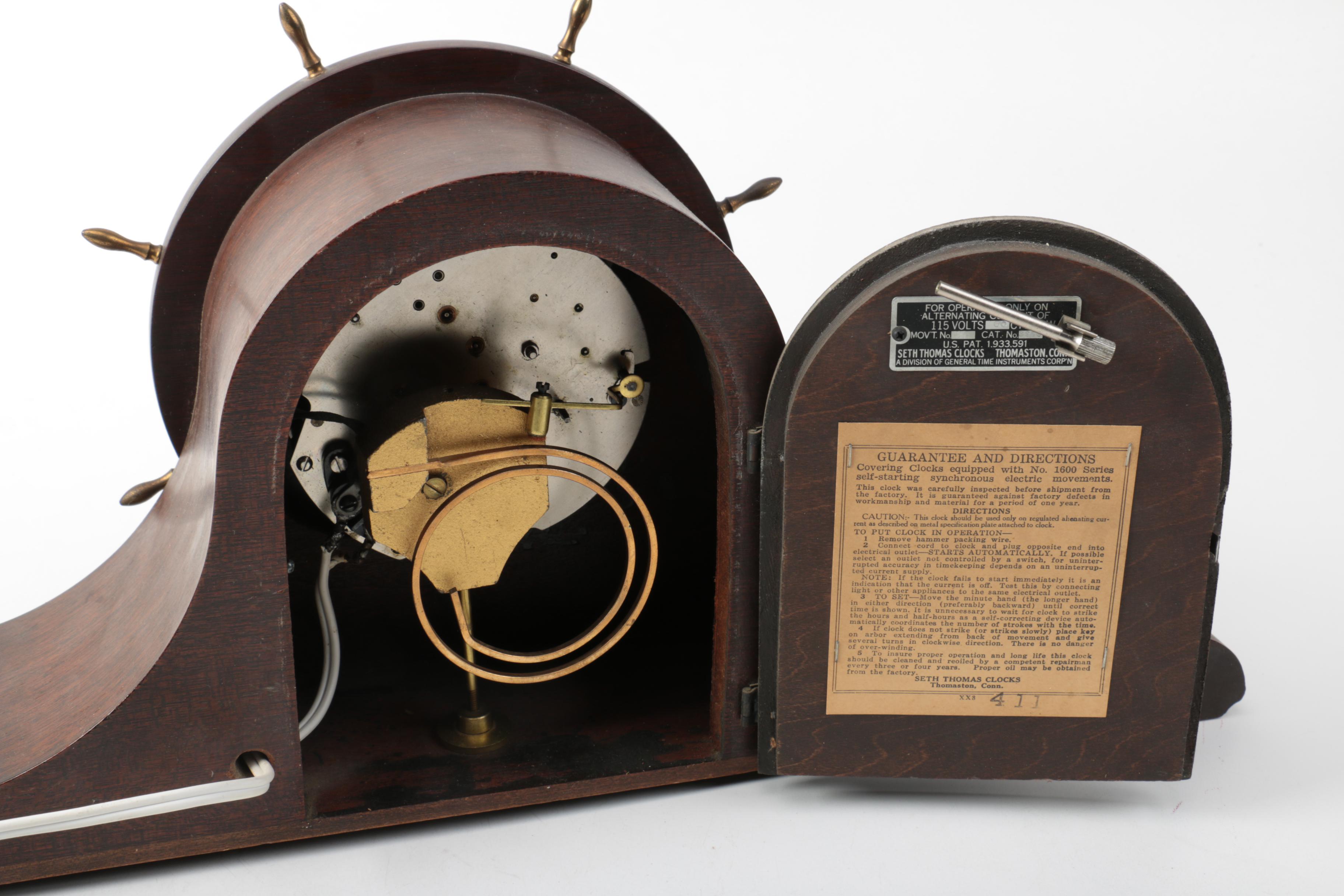 Seth Thomas Naval Mantel Clock
