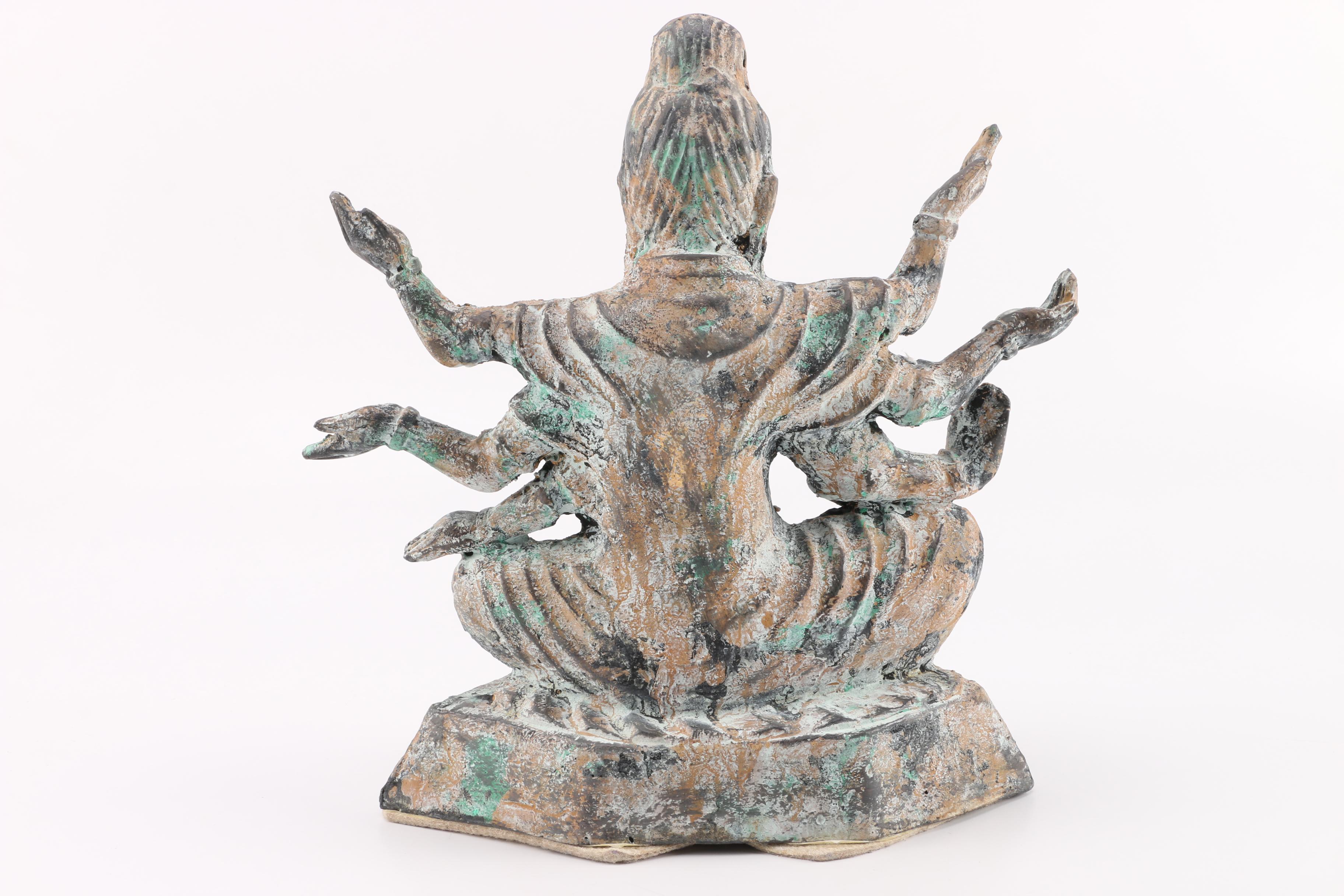 Cast Iron Figurine of Vishnu
