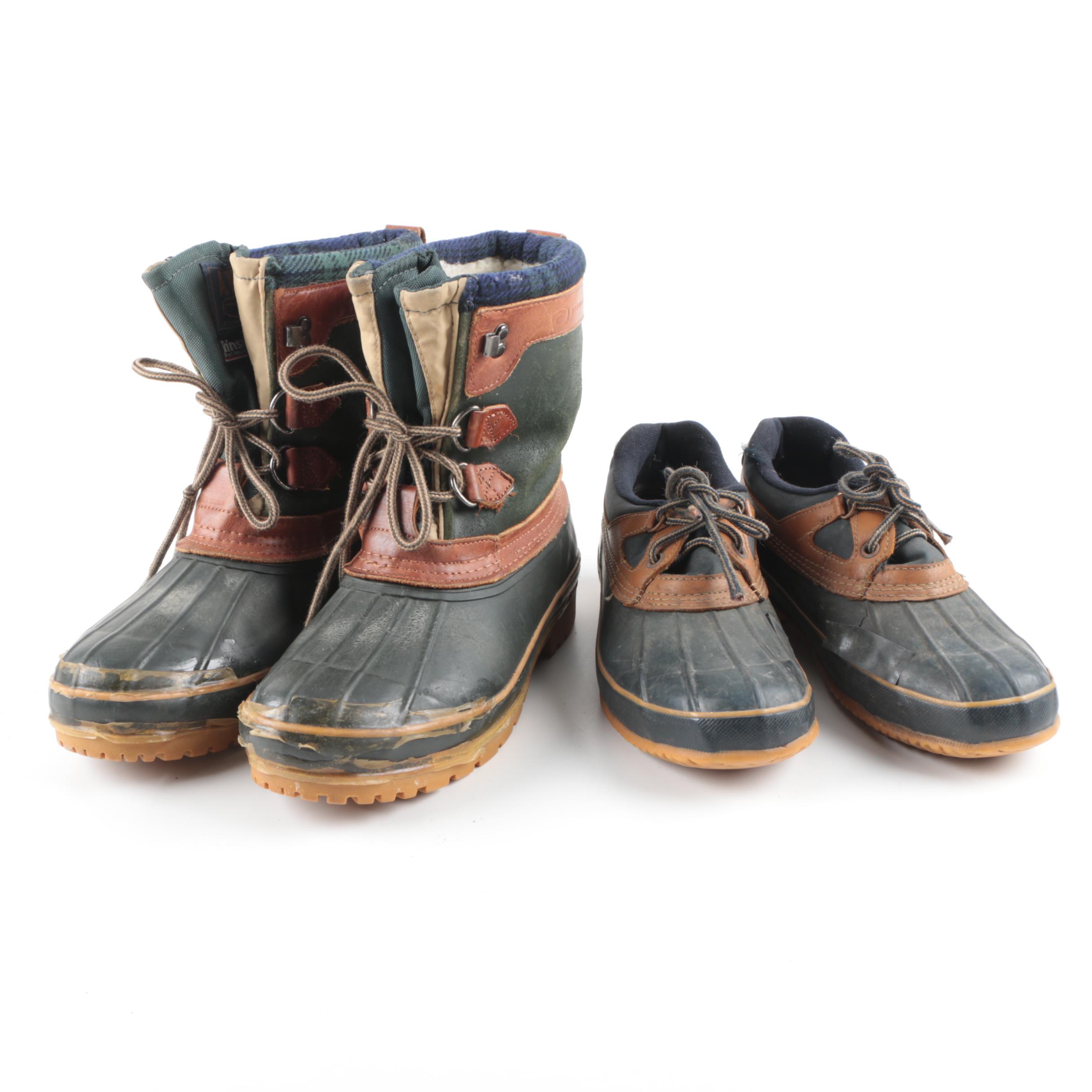 Men's Stormgear Thinsulate Duck Boots and Sporto Duck Rain Shoes