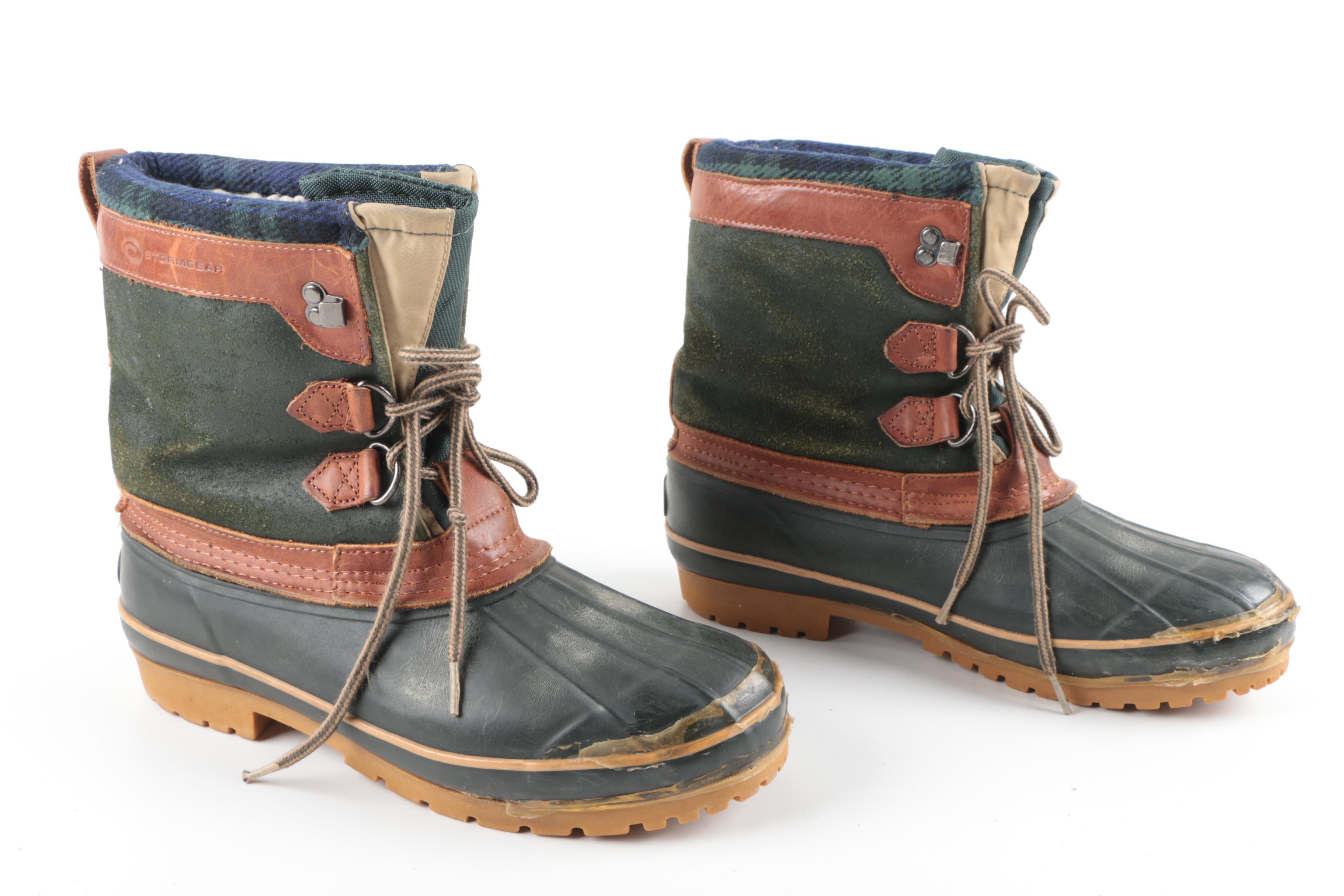 Men's Stormgear Thinsulate Duck Boots and Sporto Duck Rain Shoes