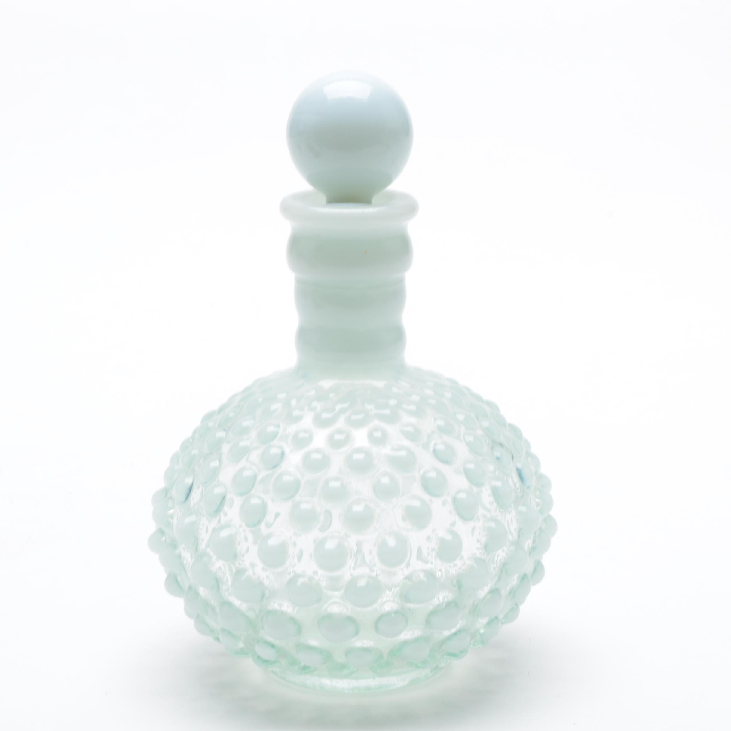 1940's Wrisley "Moonstone Clear" Perfume Bottle by Anchor Hocking