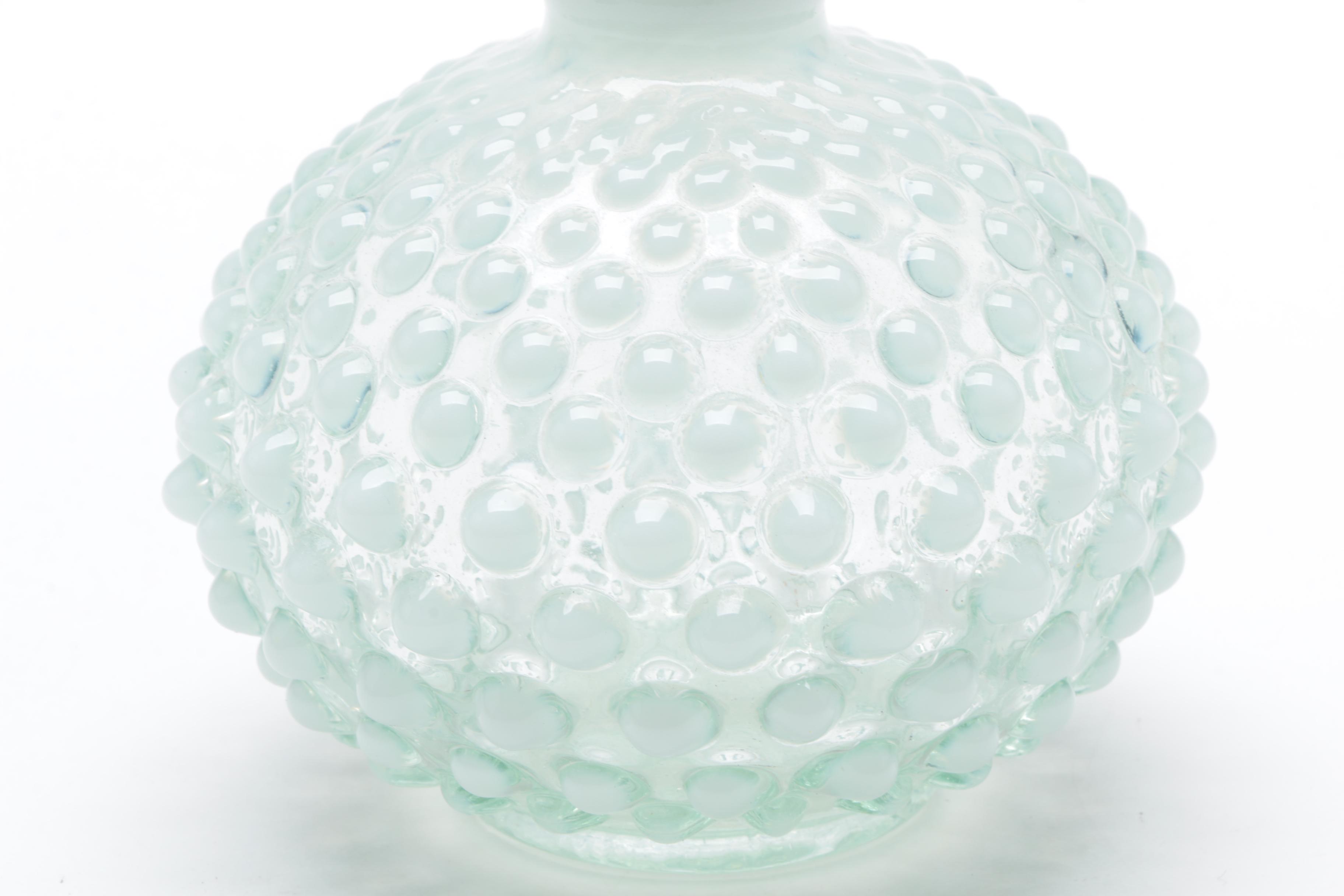 1940's Wrisley "Moonstone Clear" Perfume Bottle by Anchor Hocking