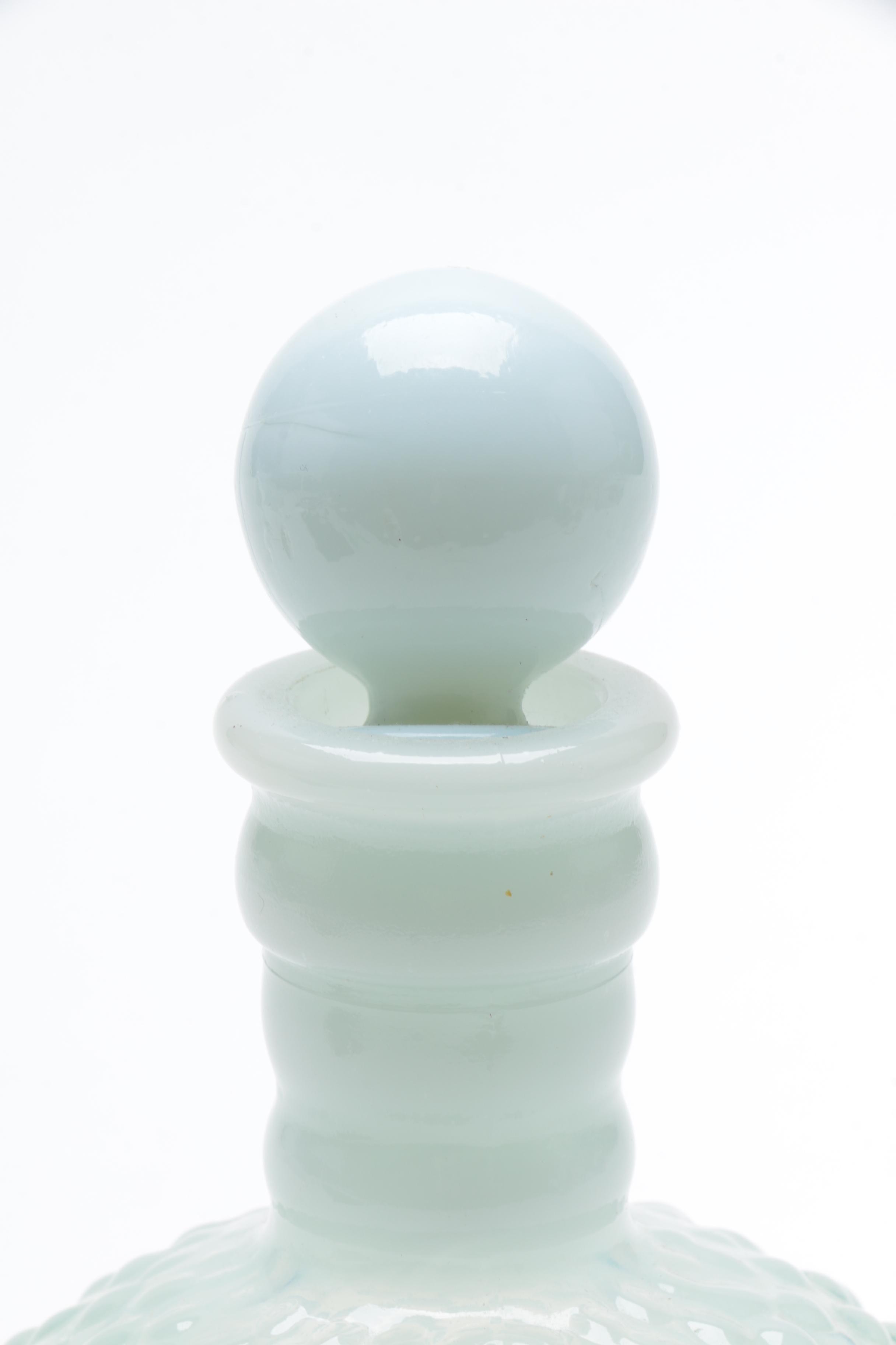 1940's Wrisley "Moonstone Clear" Perfume Bottle by Anchor Hocking